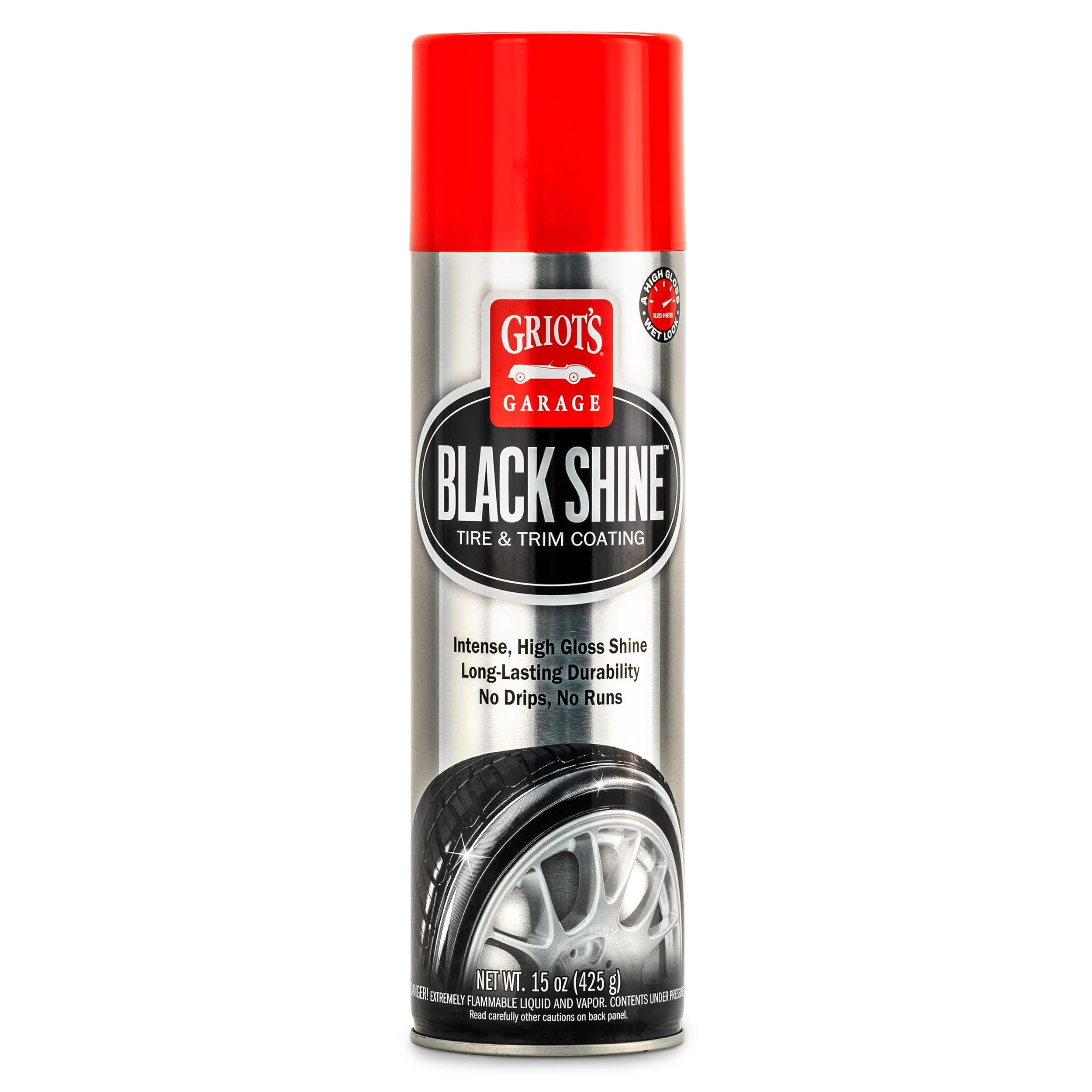 Griot's Garage Black Shine Tire and Trim Coating, Water-Resistant Dressing, Provides a High-Gloss Finish, Rain, and UV Protec product photo, view 2 of 7