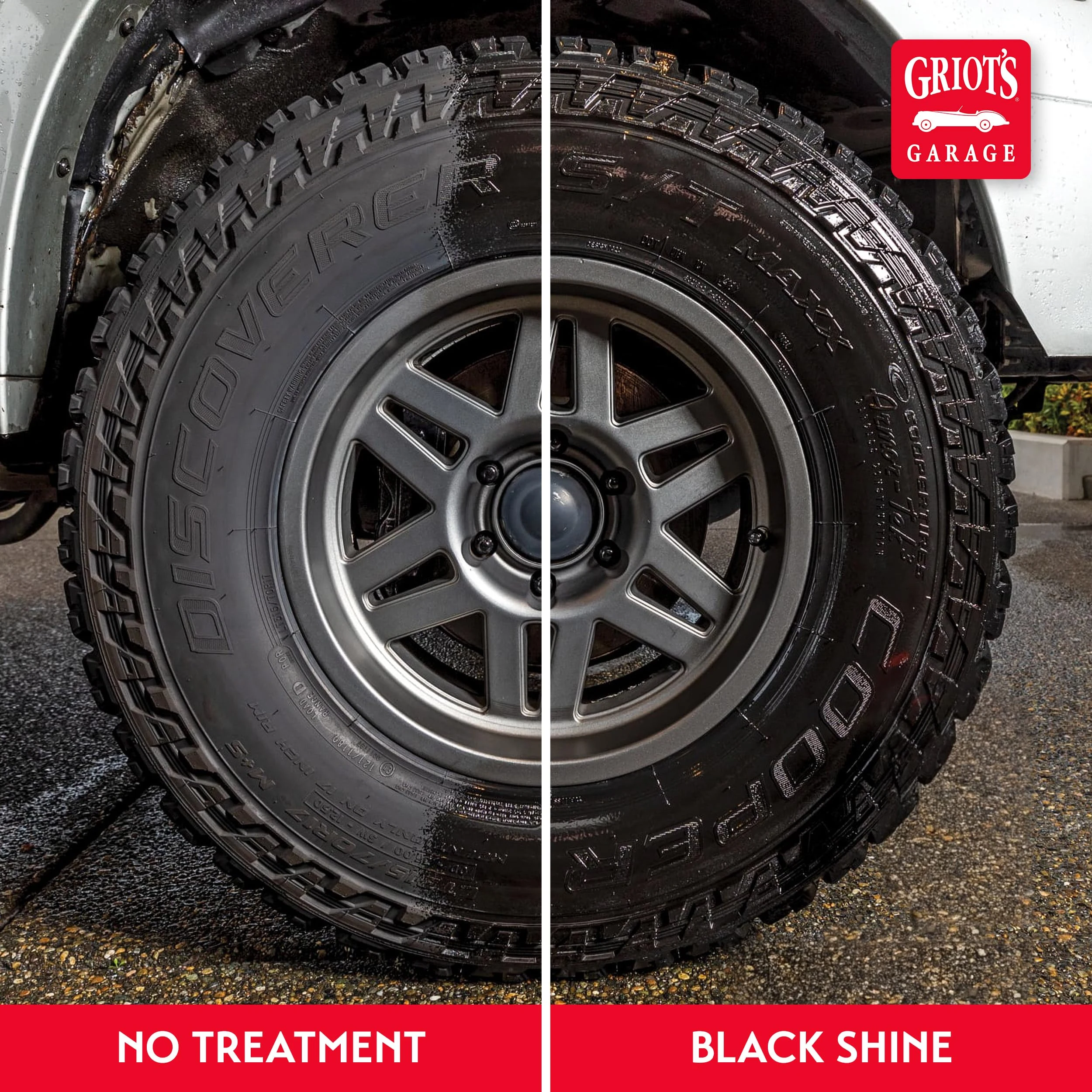 Griot's Garage Black Shine Tire and Trim Coating, Water-Resistant Dressing, Provides a High-Gloss Finish, Rain, and UV Protec product photo, view 6 of 7
