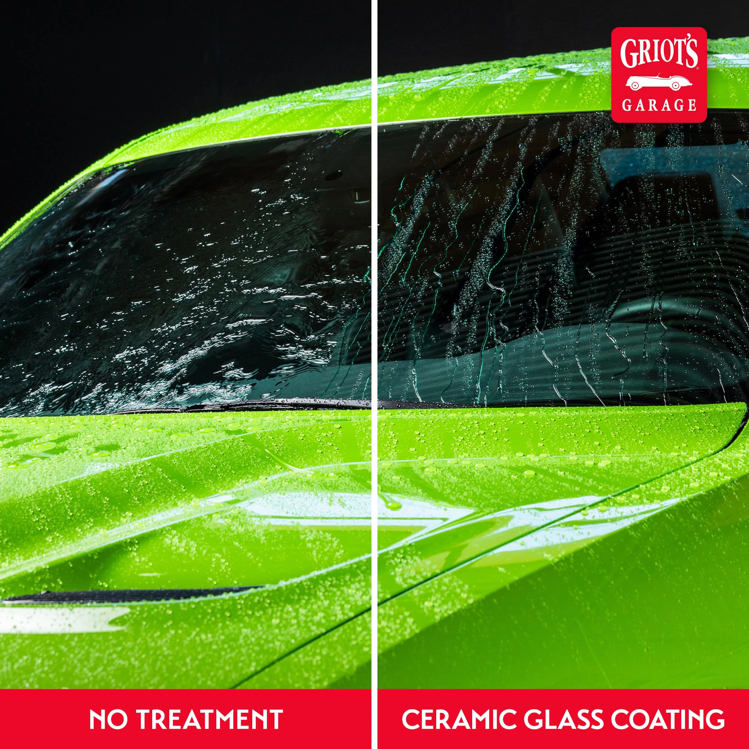 Griot's Garage Ceramic Glass Coating Kit for Cars, SiO2 Hydrophobic Sealant for Windshields and Auto Detailing, Includes Appl product photo, view 6 of 7