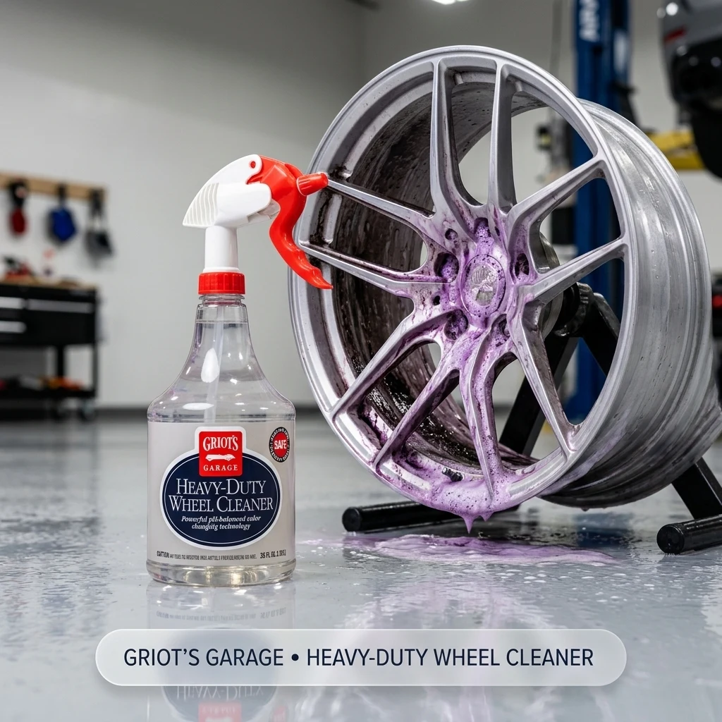 Griot's Garage Heavy-Duty Wheel Cleaner for All Wheel Finishes, Breaks Down and Removes Stubborn Brake Dust and Grime, PH Bal product photo, view 1 of 7