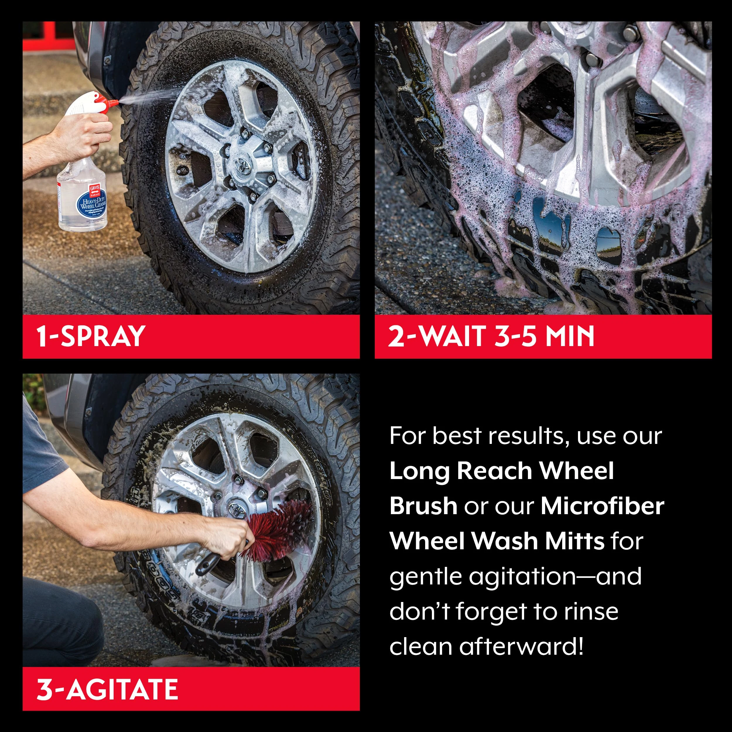 Griot's Garage Heavy-Duty Wheel Cleaner for All Wheel Finishes, Breaks Down and Removes Stubborn Brake Dust and Grime, PH Bal product photo, view 5 of 7