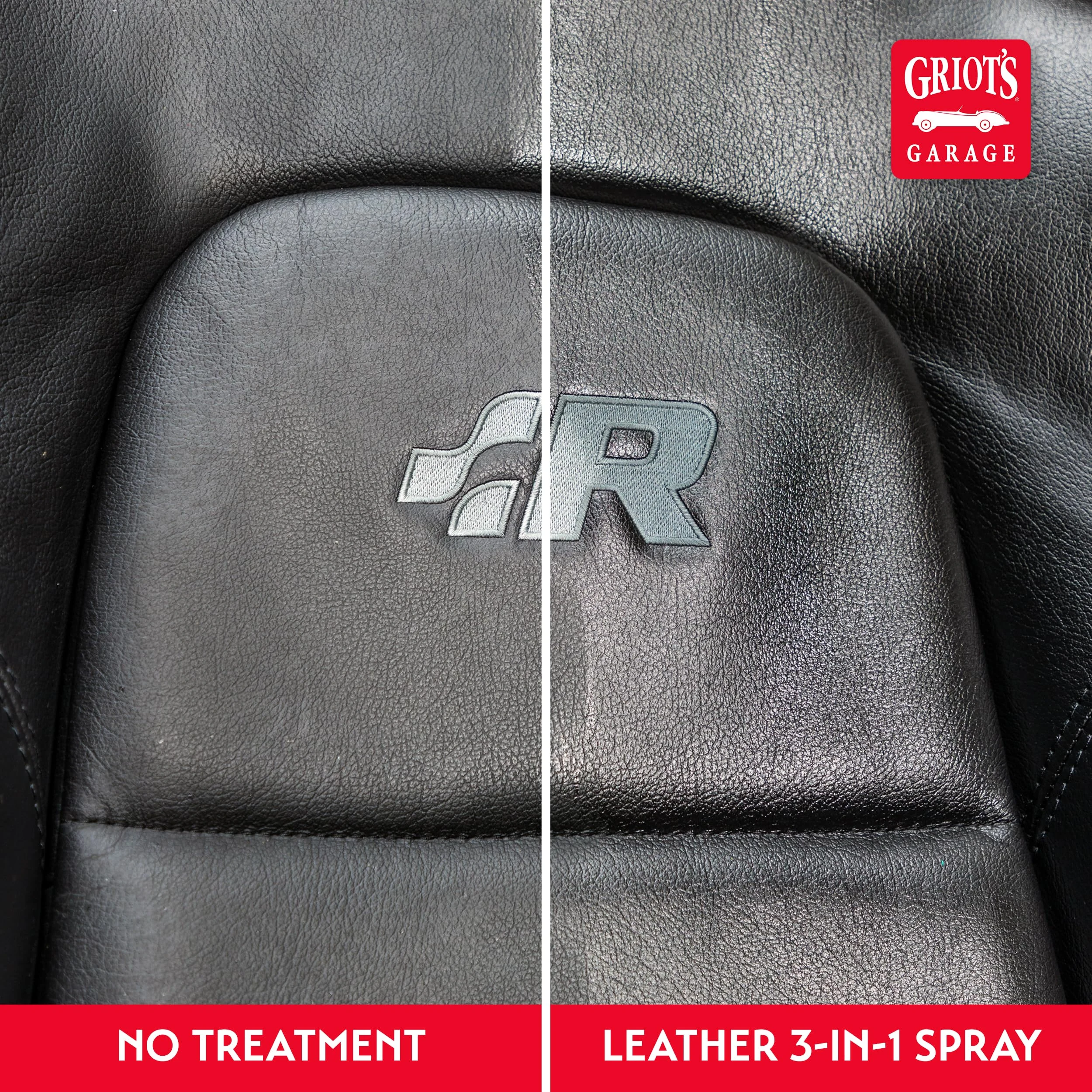 Griot's Garage Leather 3-in-1 Spray, Cleaner and Conditioner for Leather and Vinyl, Car Seats and Vehicle Interior, Truck, RV product photo, view 6 of 7