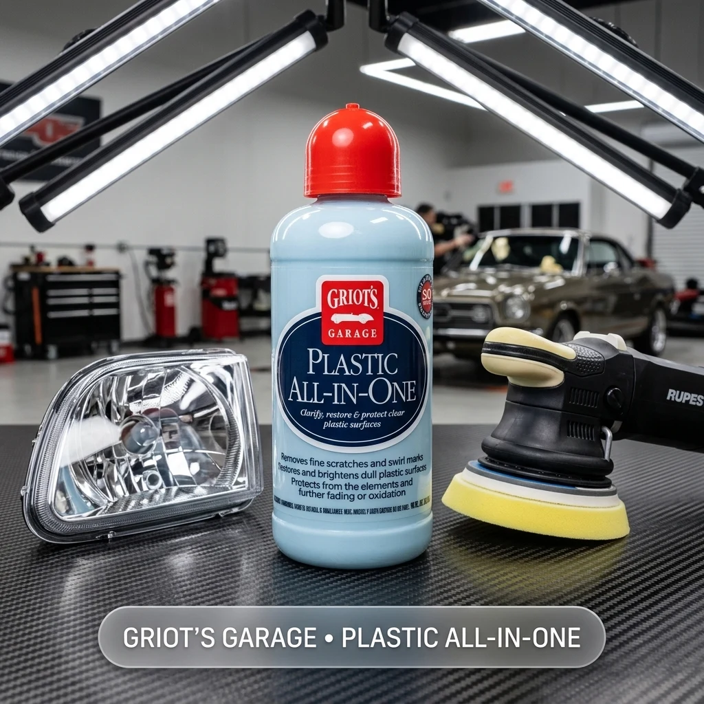 Griot's Garage Plastic All-in-One, Polish, Restore, and Protect Vehicle Lights, Gauges, B-Pillars, Windscreens and More, Cera product photo, view 1 of 7