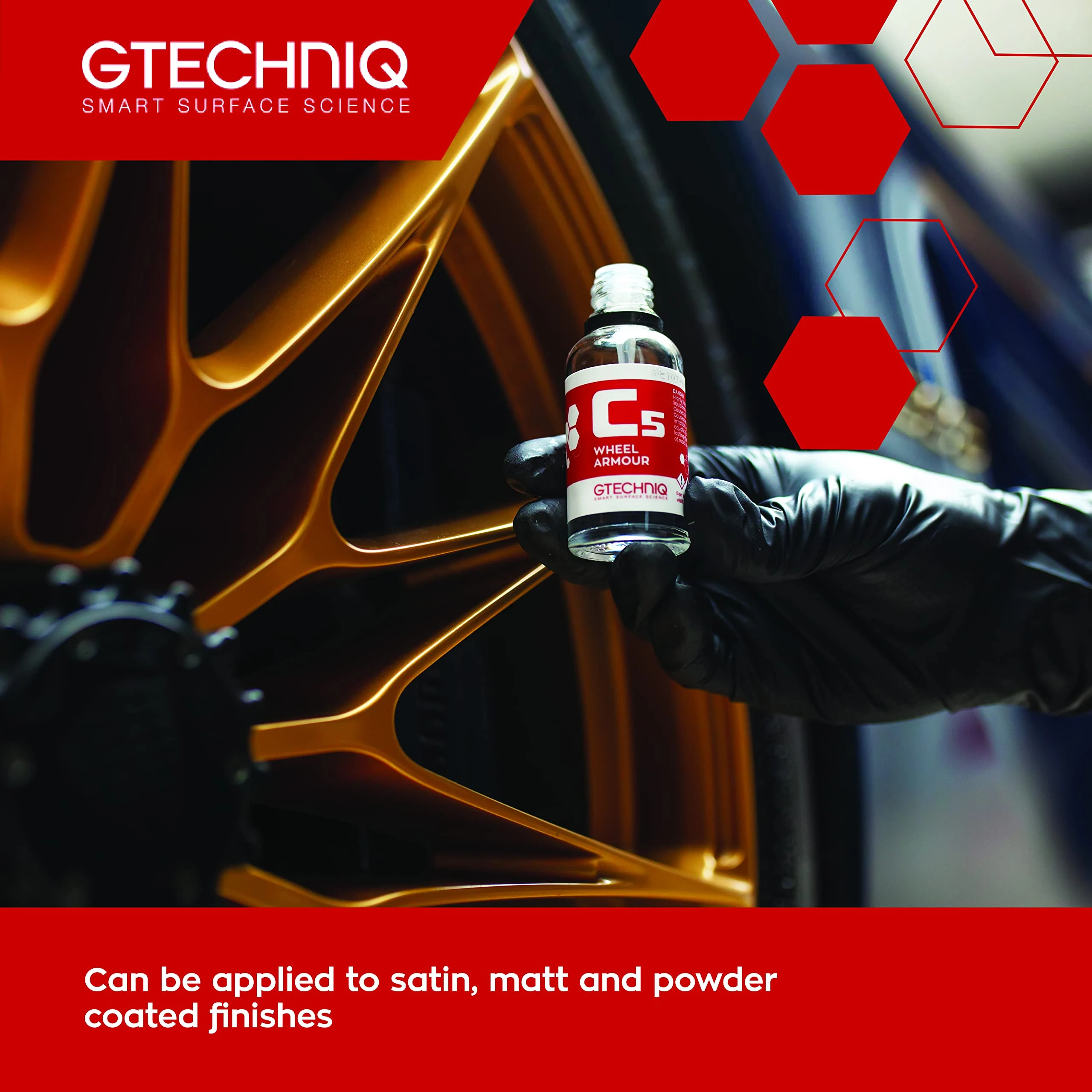 Gtechniq C5 Wheel Armor, Long Term Wheel Protection, 0.5 fl oz product photo, view 3 of 6