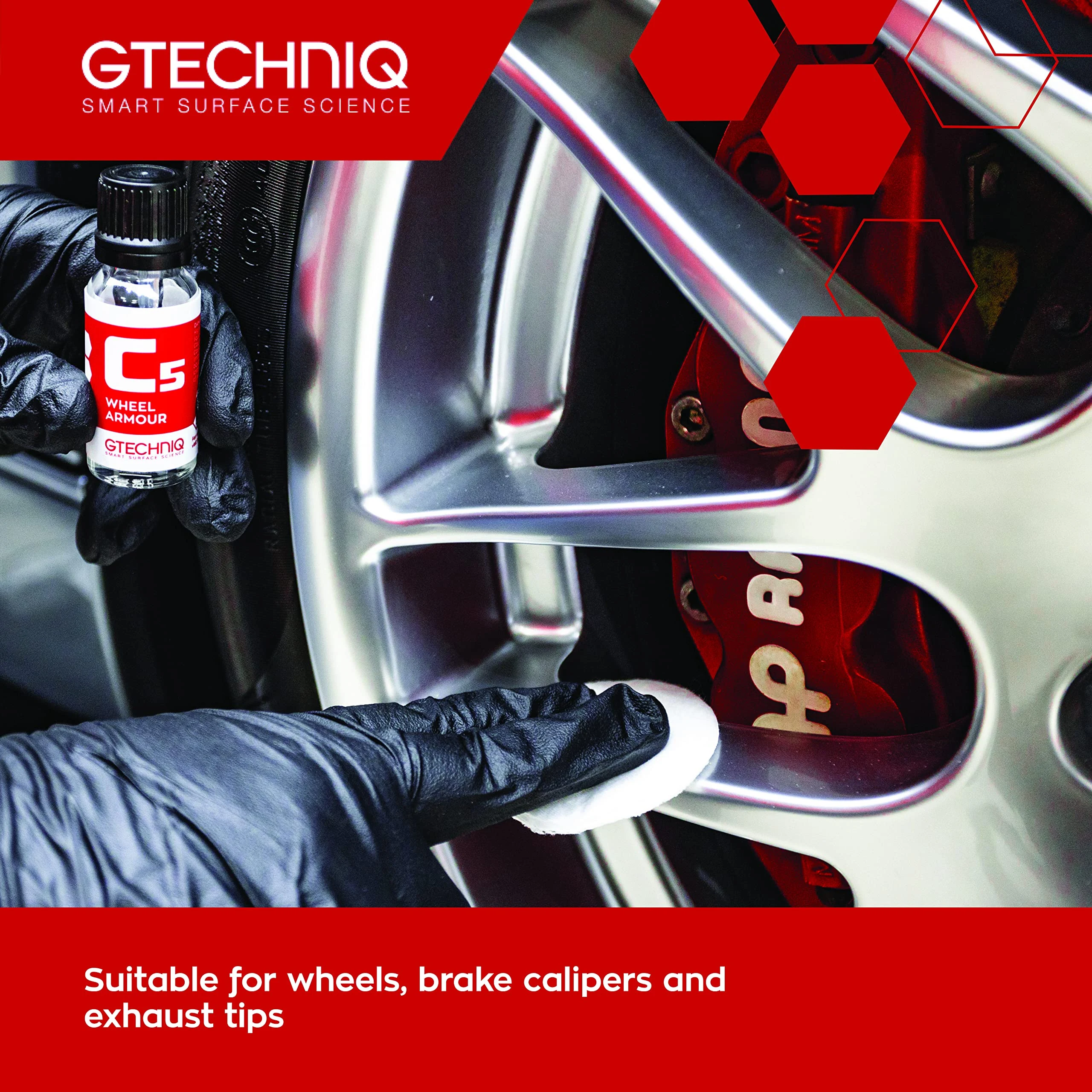 Gtechniq C5 Wheel Armor, Long Term Wheel Protection, 0.5 fl oz product photo, view 4 of 6
