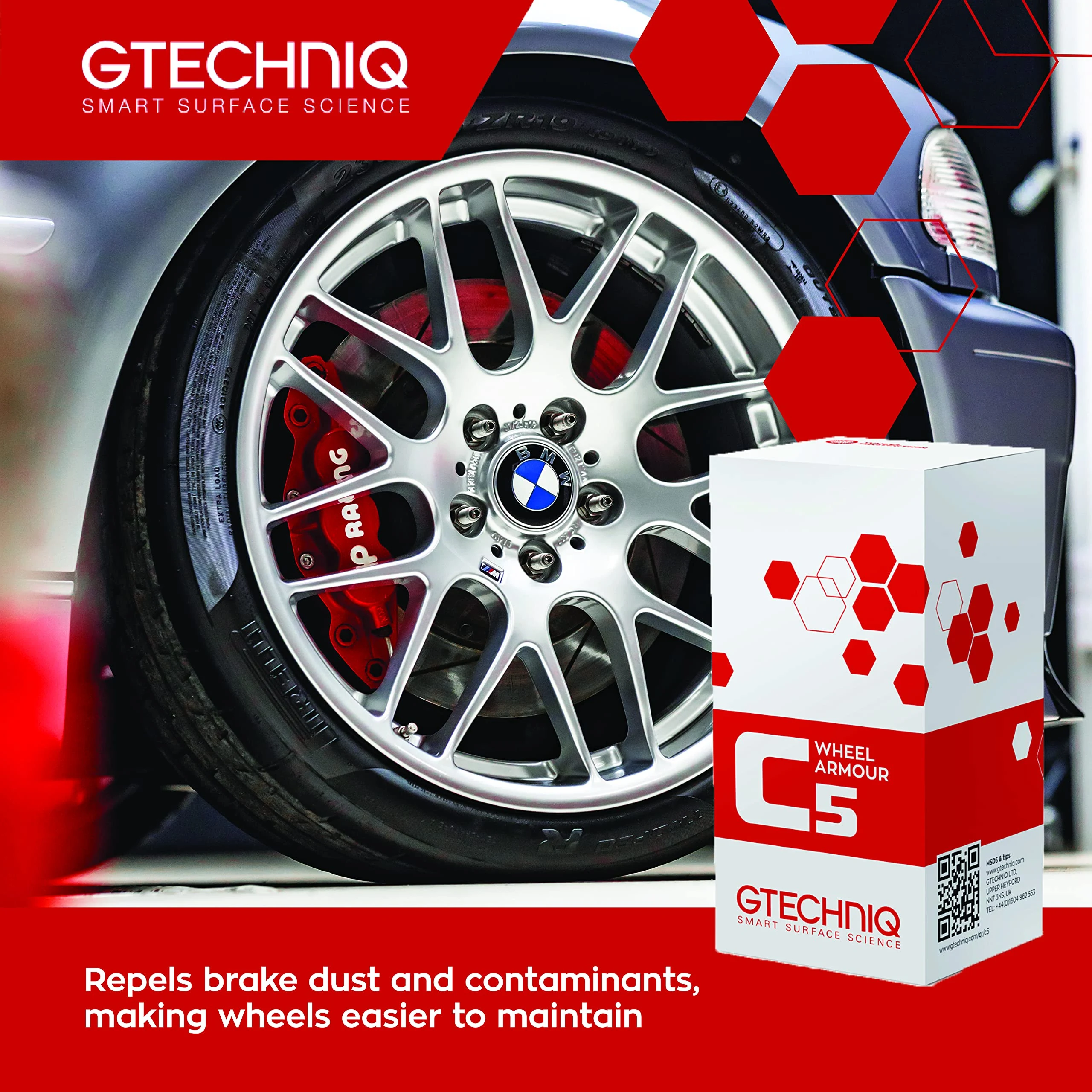 Gtechniq C5 Wheel Armor, Long Term Wheel Protection, 0.5 fl oz product photo, view 5 of 6
