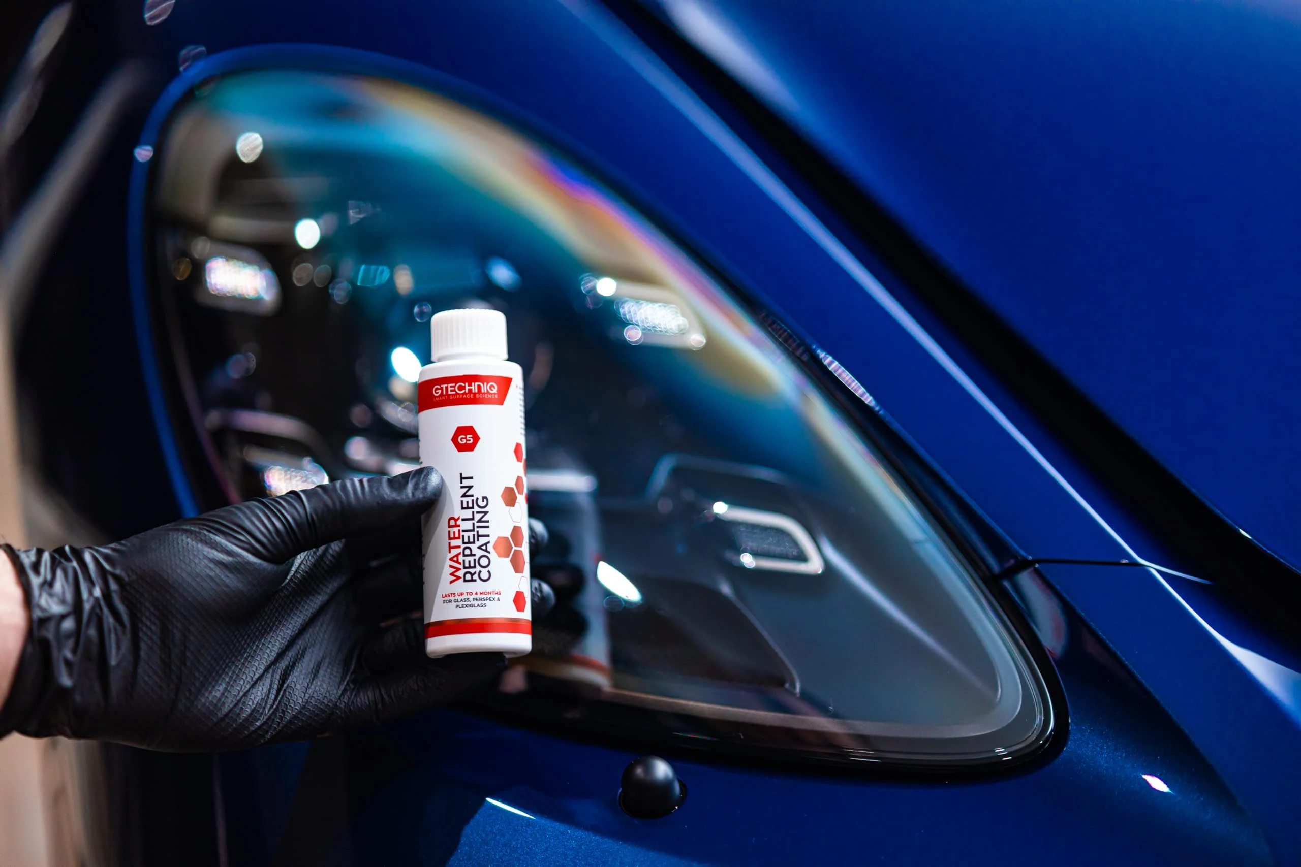 Gtechniq G5 Windshield Water Repellent Coating on Glass & Perspex 3.4 fl oz product photo, view 6 of 8