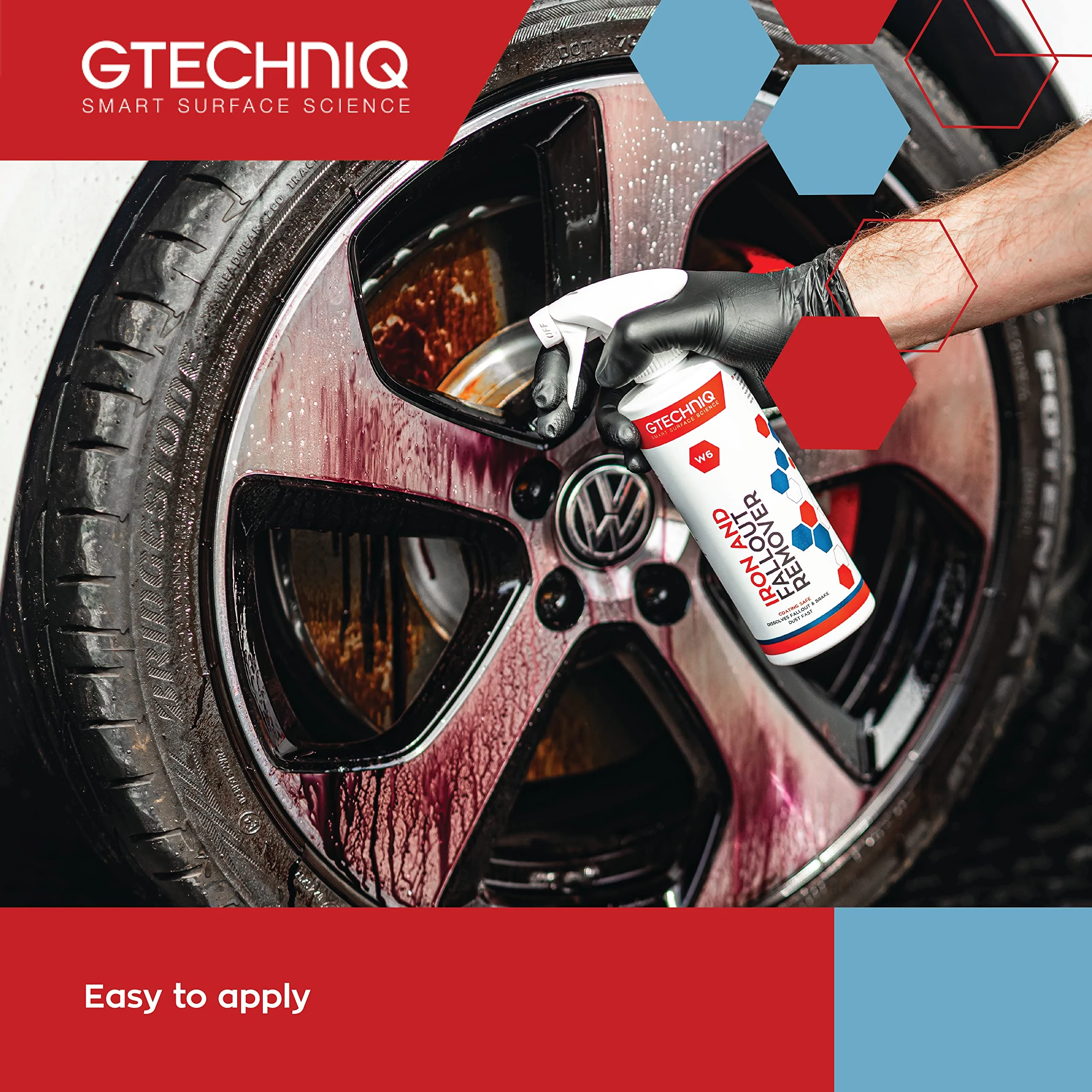 Gtechniq W6 Iron Removing Wheel & Paint Cleaner for Cars, Brake Dust Remover, Degreaser and Alloy Wheel Cleaner for Wheels, R product photo, view 5 of 7