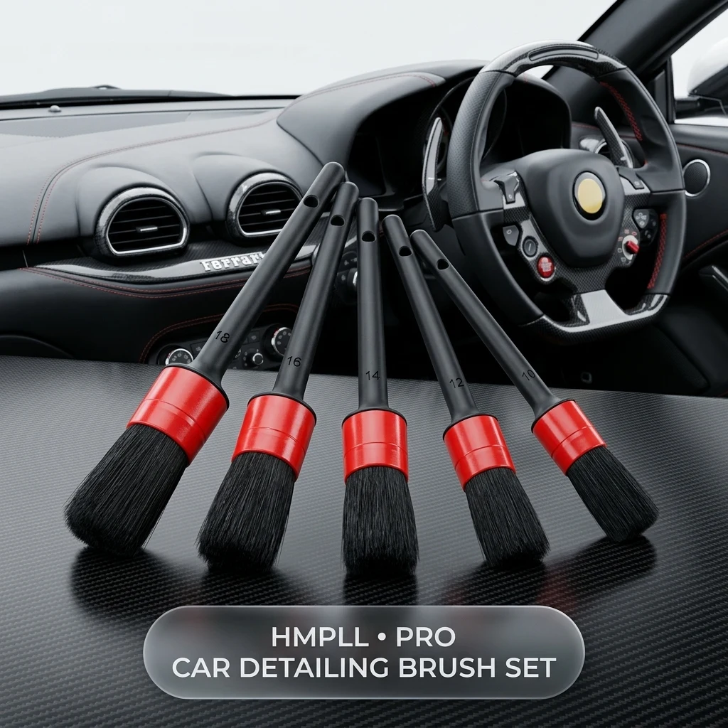 HMPLL 10pcs Auto Car Detailing Brush Set Car Interior Cleaning Kit product photo