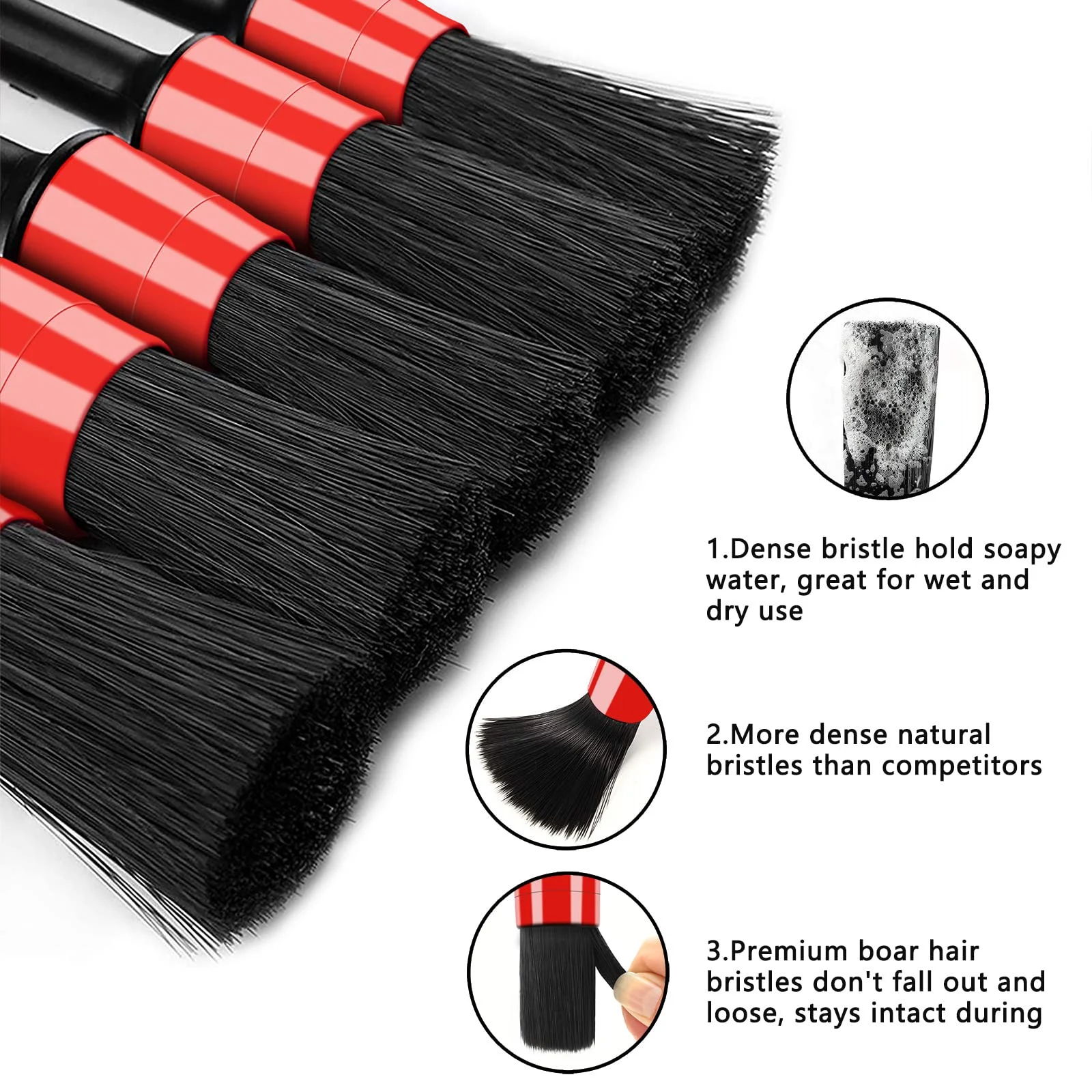 HMPLL 10pcs Auto Car Detailing Brush Set Car Interior Cleaning Kit product photo, view 2 of 6