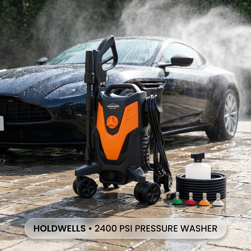 HoldwellS 2026 New P*ressure Washer 2400 MAX PSI, w/Anti-Tipping Tech product photo