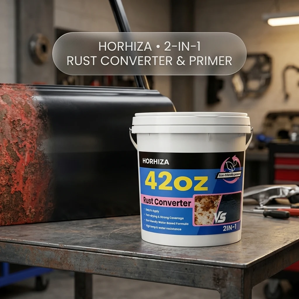 HORHIZA 2 in 1 Black Rust Converter & Metal Primer 42 Oz product photo, view 1 of 7