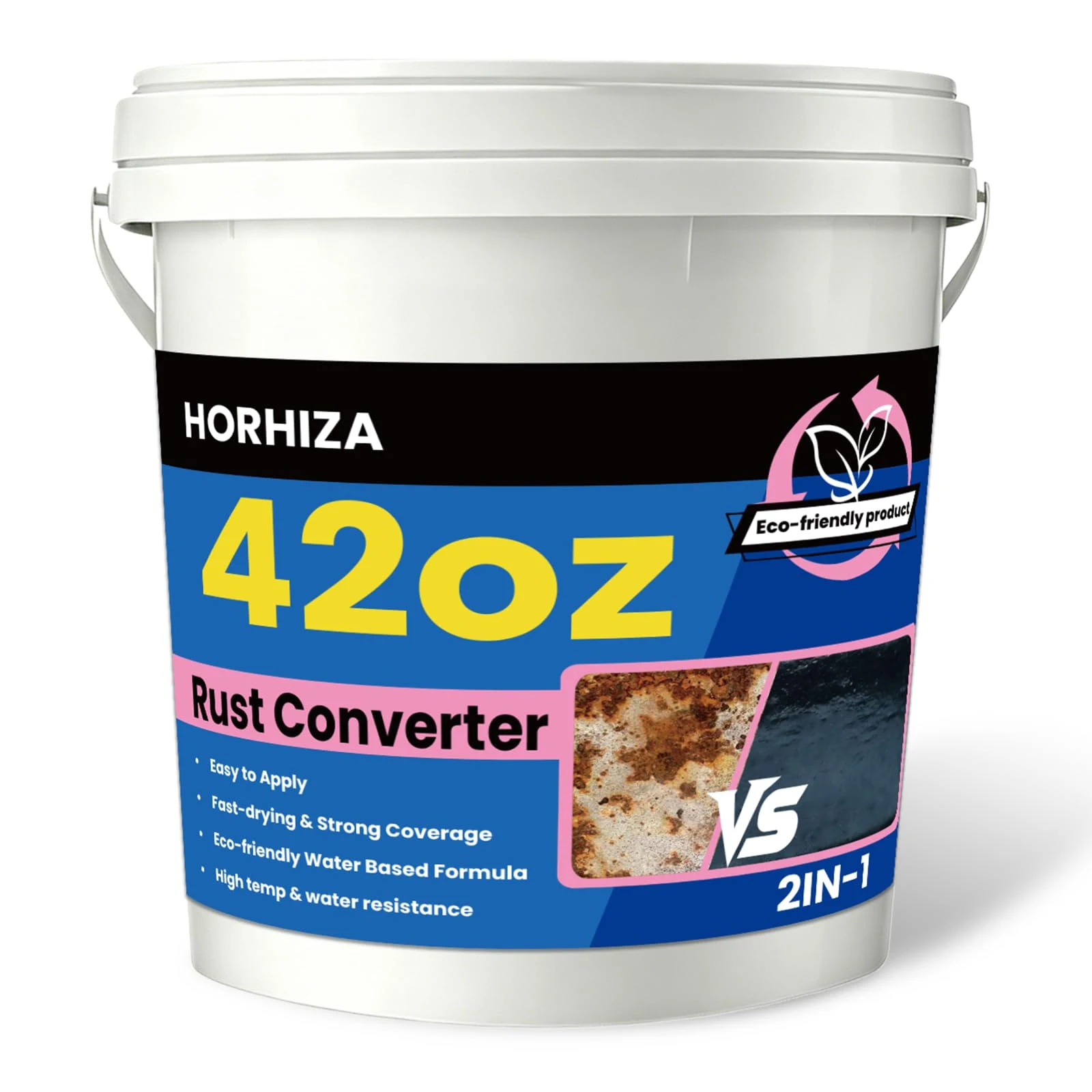 HORHIZA 2 in 1 Black Rust Converter & Metal Primer 42 Oz product photo, view 2 of 7