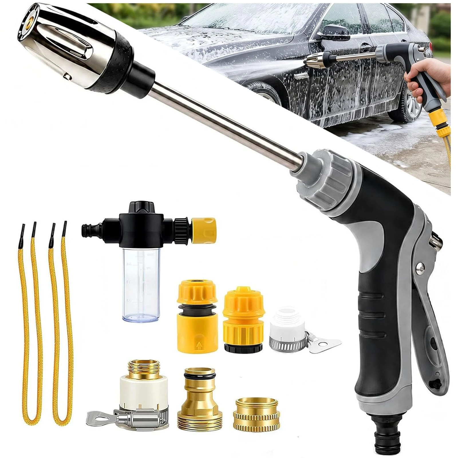 Hose Hawk pro Pressure Washer, Handheld Power Washer with 360° Rotating for Three Spray Modes, Blast Away Dirt Instantly Stai product photo, view 2 of 8