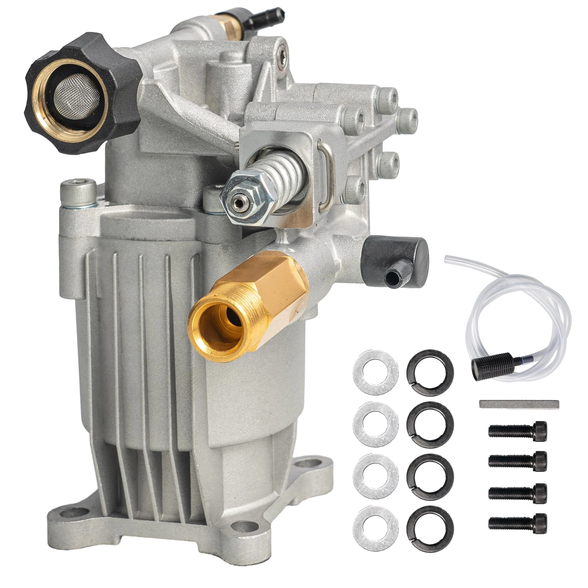 Hourleey 3/4" Shaft Horizontal Pressure Washer Pump, 3400PSI 2.5GPM, Replacement Pump for Power Washer, Power Washer Pump for product photo, view 2 of 7