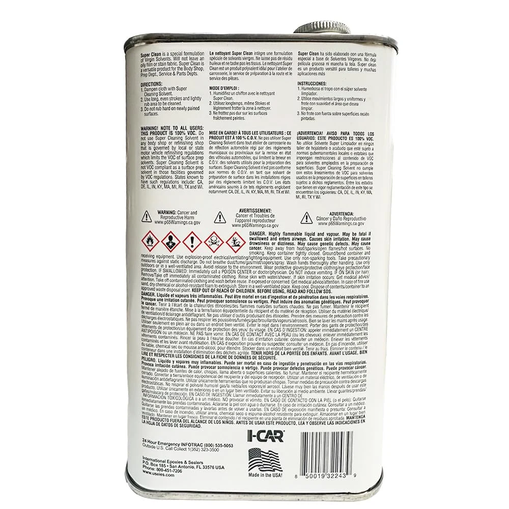 IES 1700 Super Cleaning Solvent 32 OZ product photo, view 3 of 3
