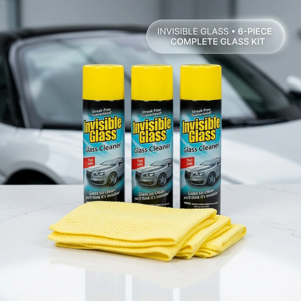 Invisible Glass 6-Piece Auto Glass Cleaner Kit, 99011 product photo, view 1 of 7