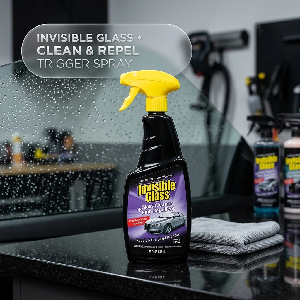 Invisible Glass Cleaner + Rain Repellent, 22 fl oz, 92184 product photo, view 1 of 7