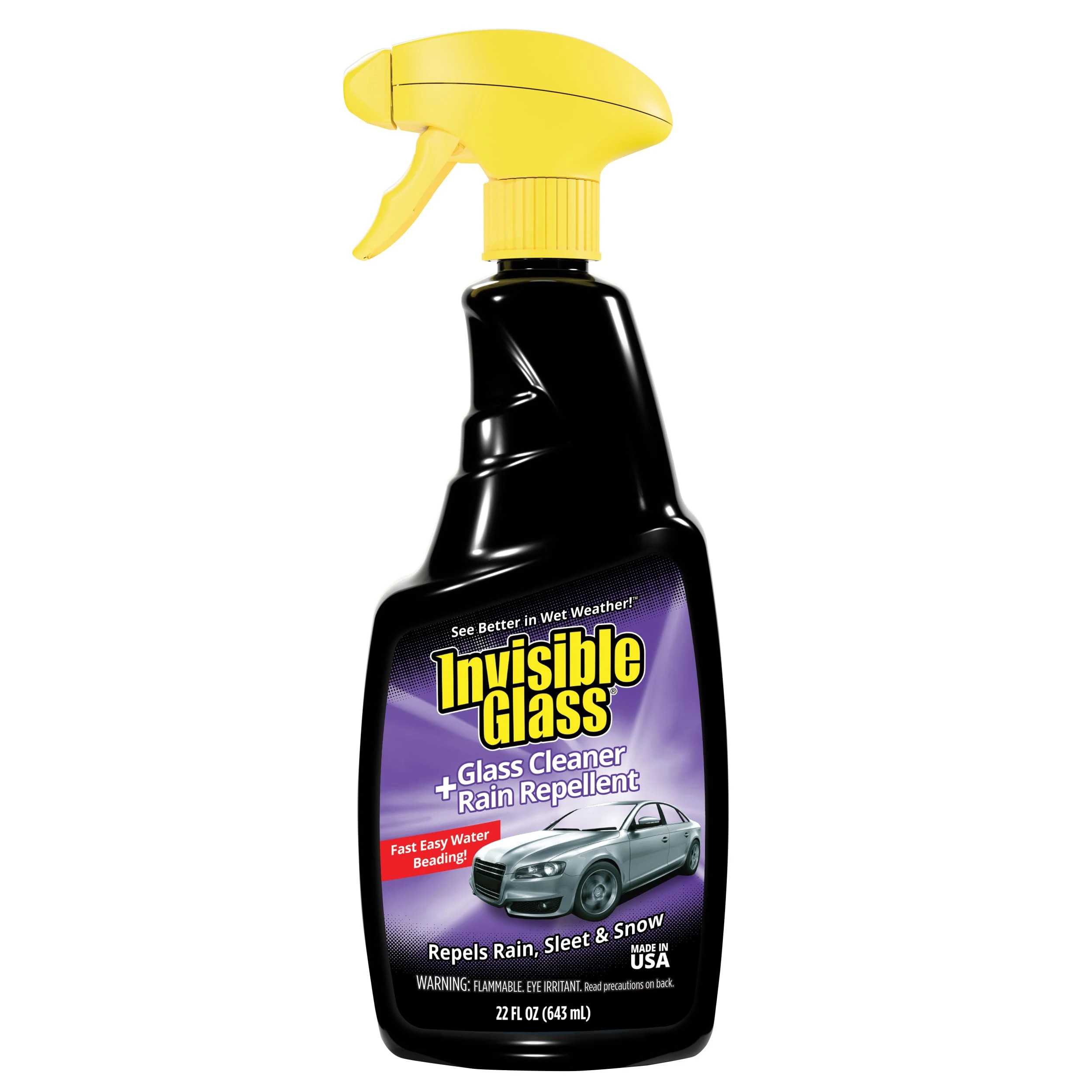 Invisible Glass Cleaner + Rain Repellent, 22 fl oz, 92184 product photo, view 2 of 7