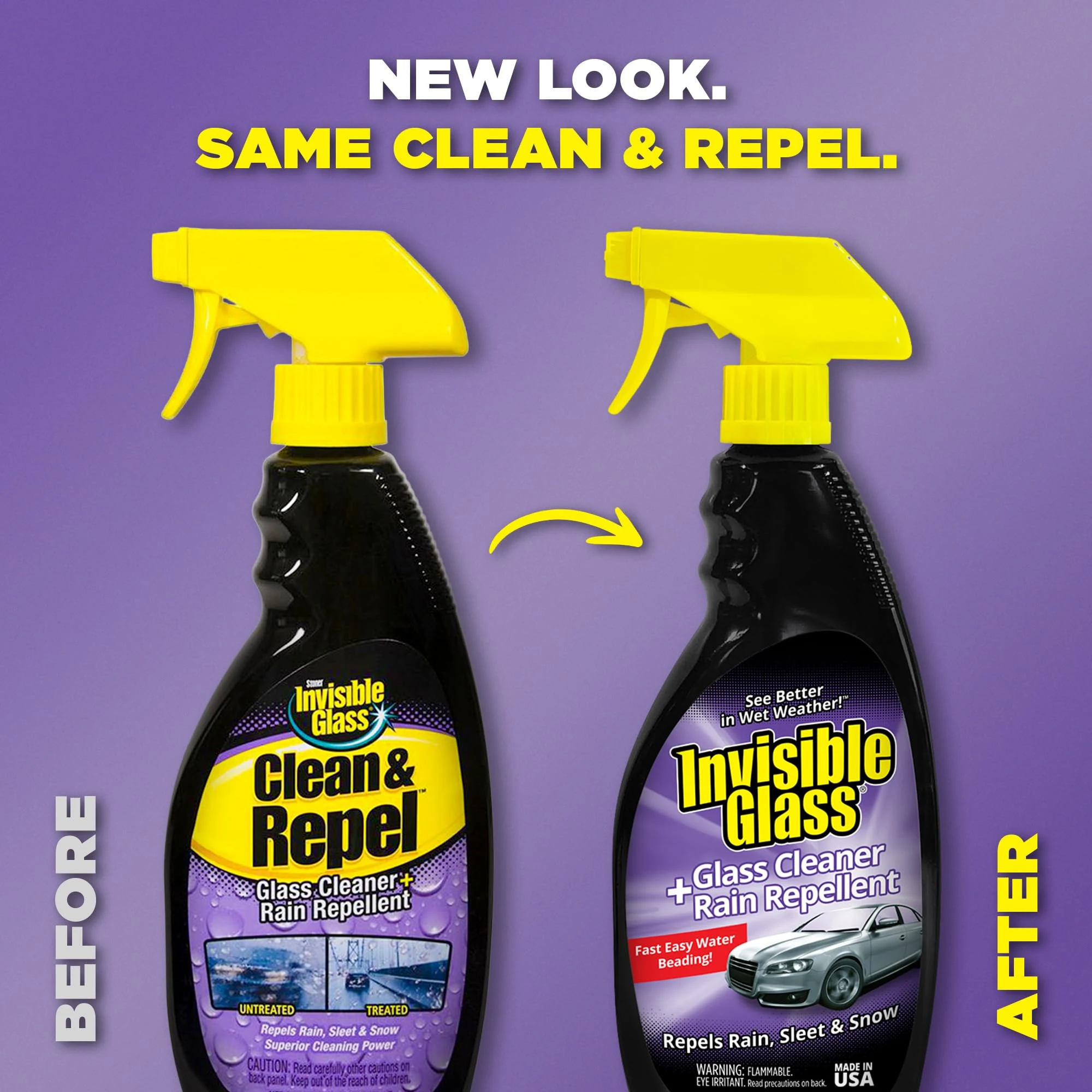 Invisible Glass Cleaner + Rain Repellent, 22 fl oz, 92184 product photo, view 4 of 7