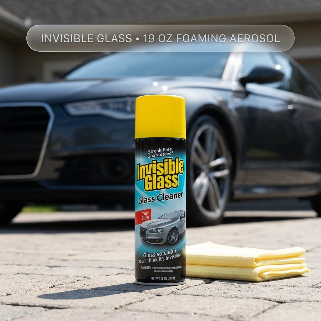 Invisible Glass Auto Glass Cleaner Foaming Spray, 19 oz, 91164 (Pack of 2) product photo, view 1 of 6