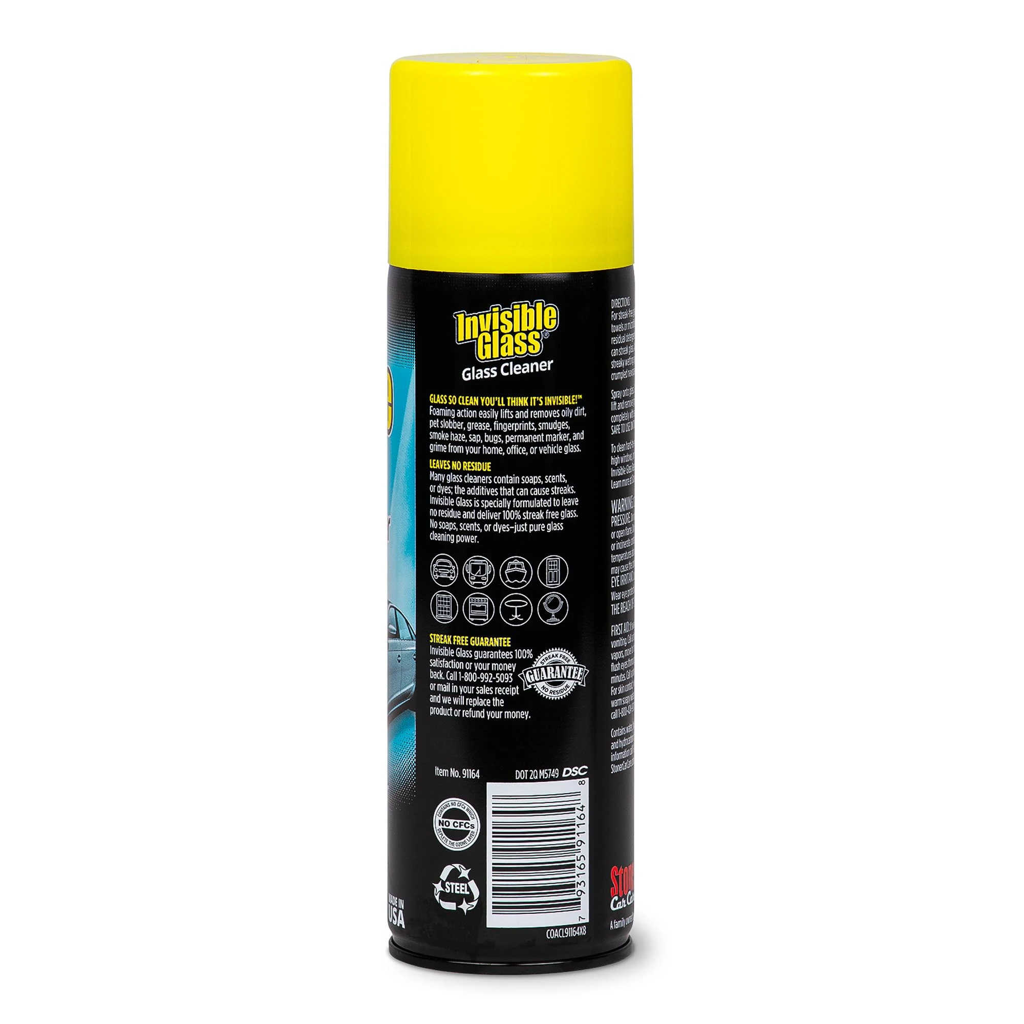 Invisible Glass Auto Glass Cleaner Foaming Spray, 19 oz, 91164 (Pack of 2) product photo, view 3 of 6