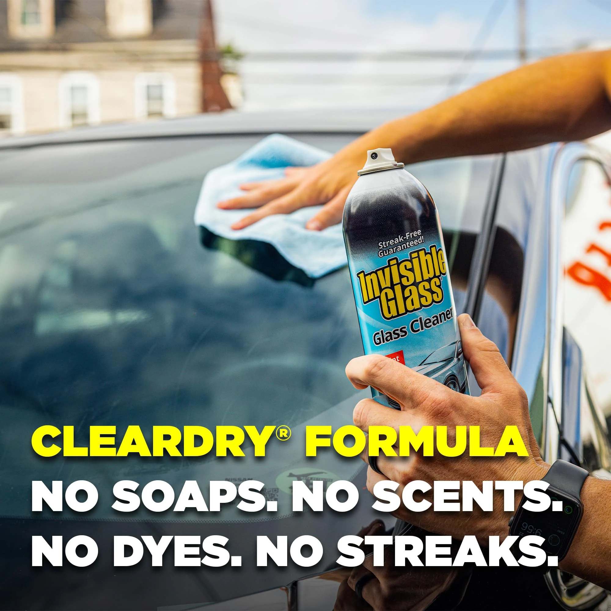 Invisible Glass Auto Glass Cleaner Foaming Spray, 19 oz, 91164 (Pack of 2) product photo, view 6 of 6