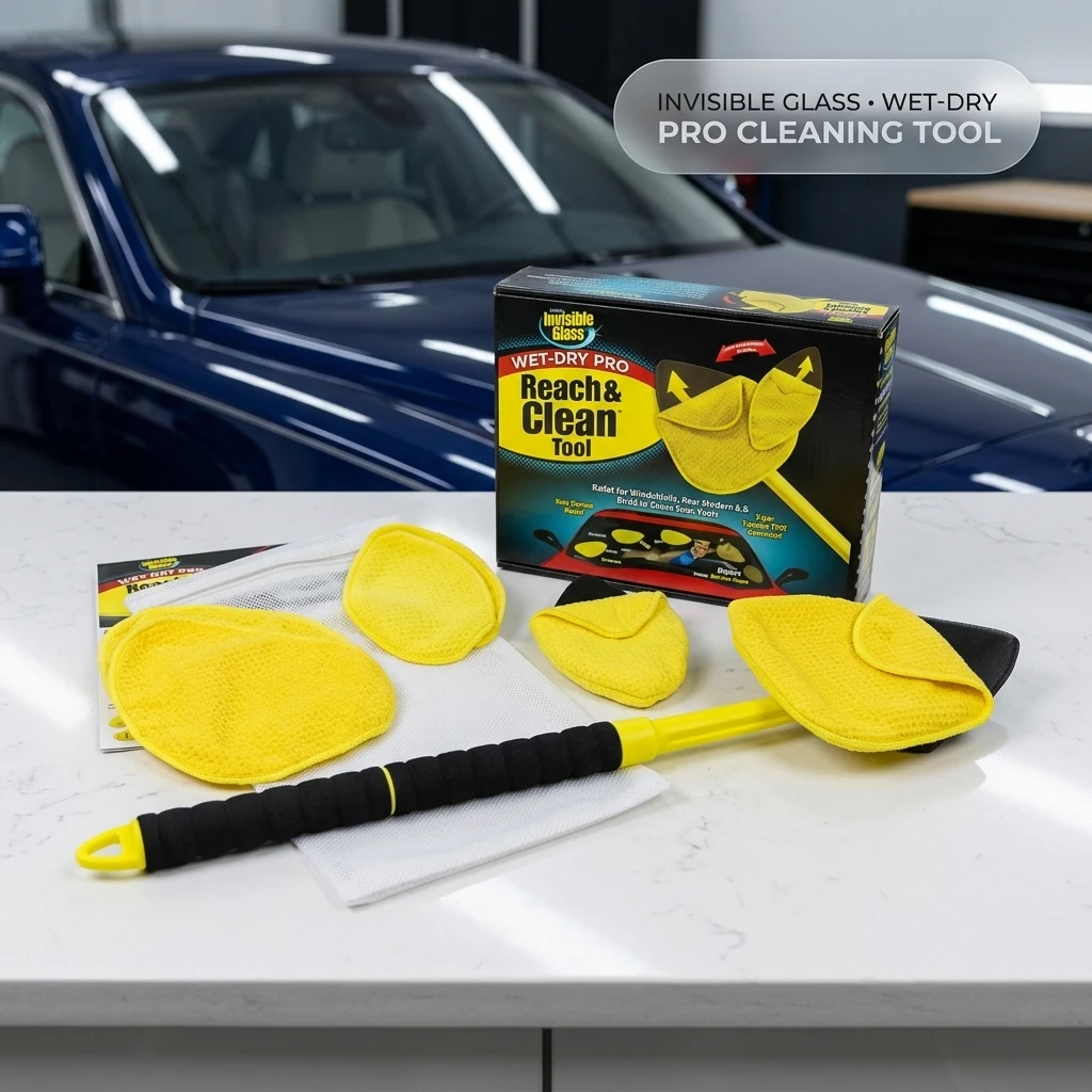 Invisible Glass Reach & Clean Wet-Dry Pro Windshield Cleaner Tool, 95164 product photo, view 1 of 7