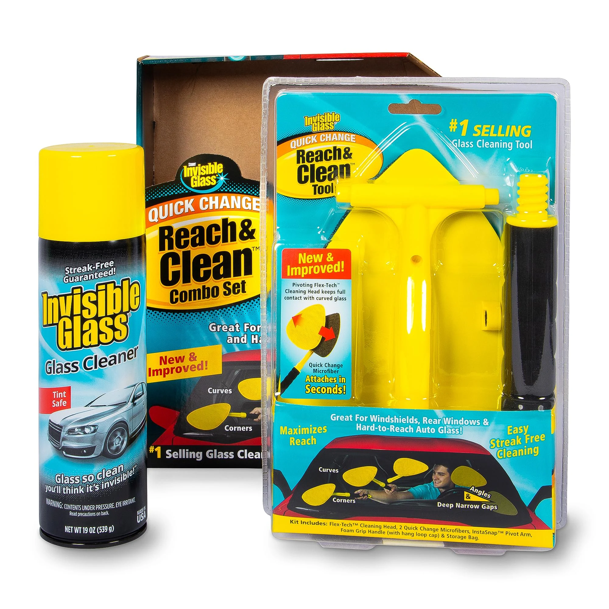 Invisible Glass Reach & Clean Windshield Cleaner Tool Kit, Aerosol, 99031 product photo, view 2 of 7