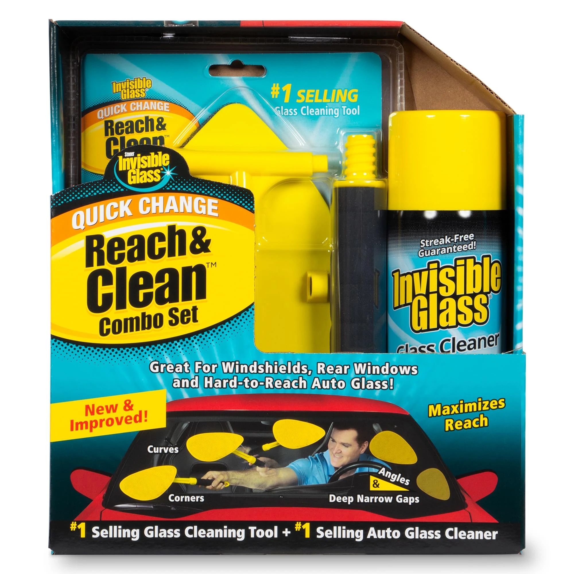 Invisible Glass Reach & Clean Windshield Cleaner Tool Kit, Aerosol, 99031 product photo, view 3 of 7