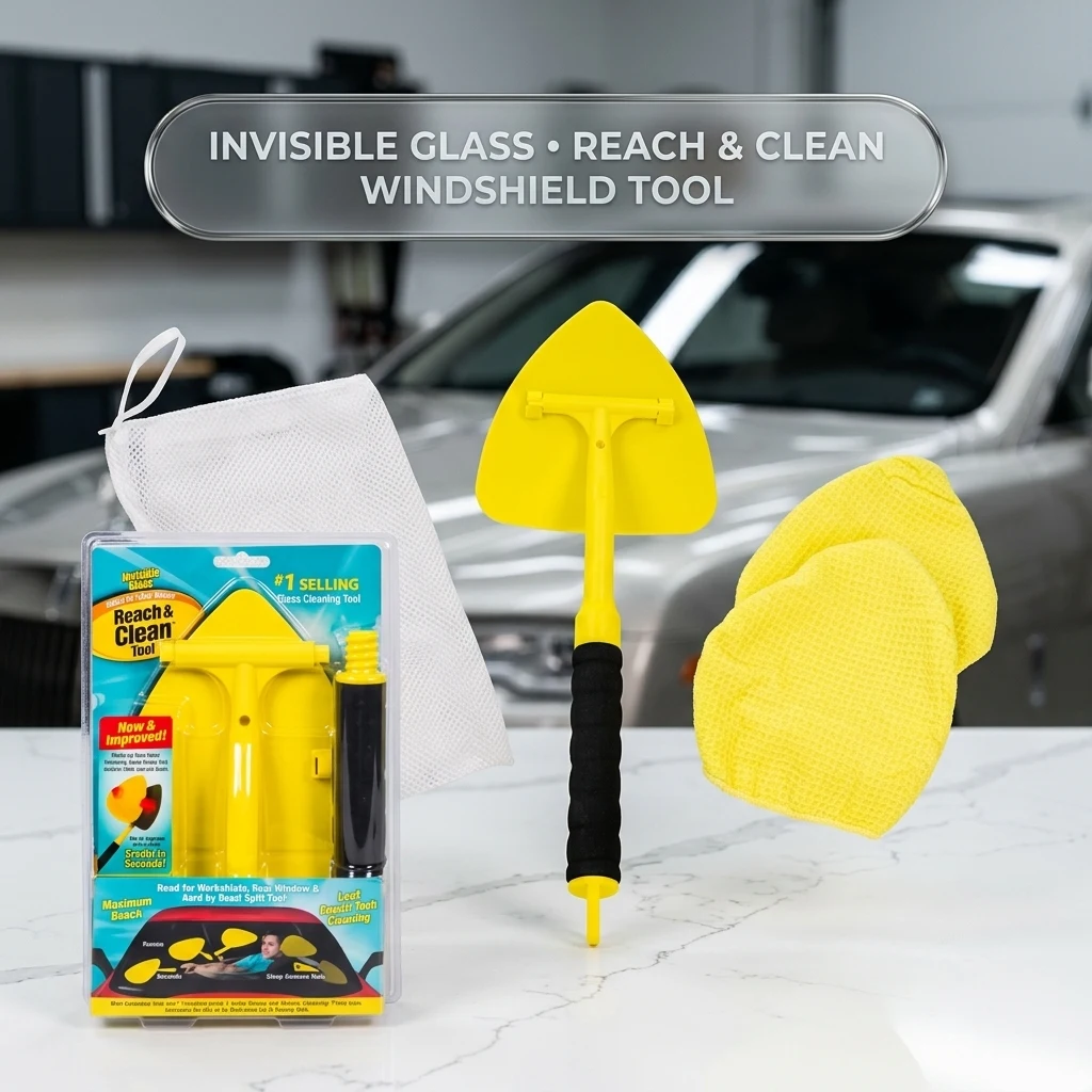 Invisible Glass Reach & Clean Windshield Cleaner Tool, 95160 product photo, view 1 of 7
