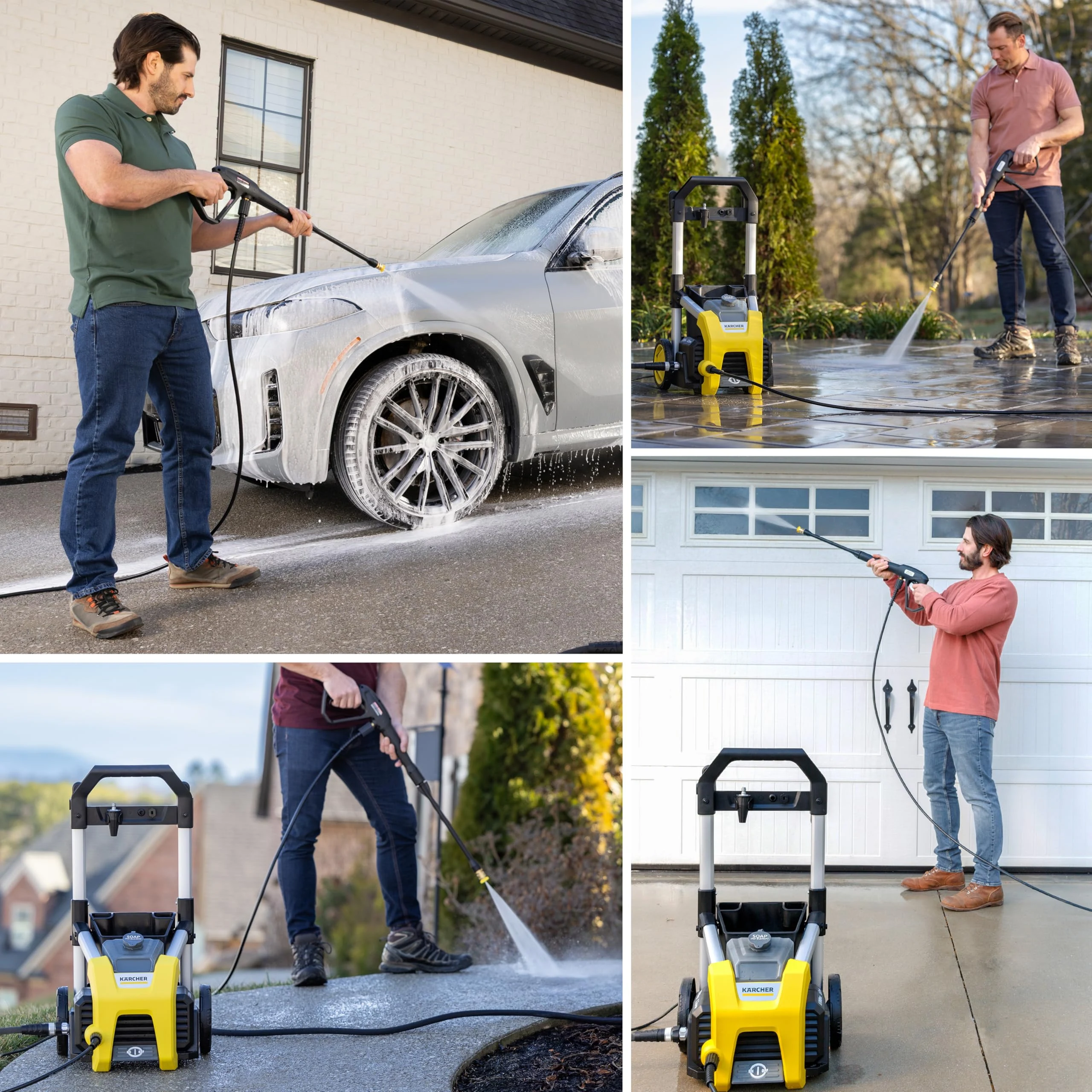 Kärcher Pressure Washer K1700, CETA Certified, 3 Spray Nozzles, Detergent Tank, for Cars, Driveways, Siding, Patios, 1.2 max product photo, view 6 of 7