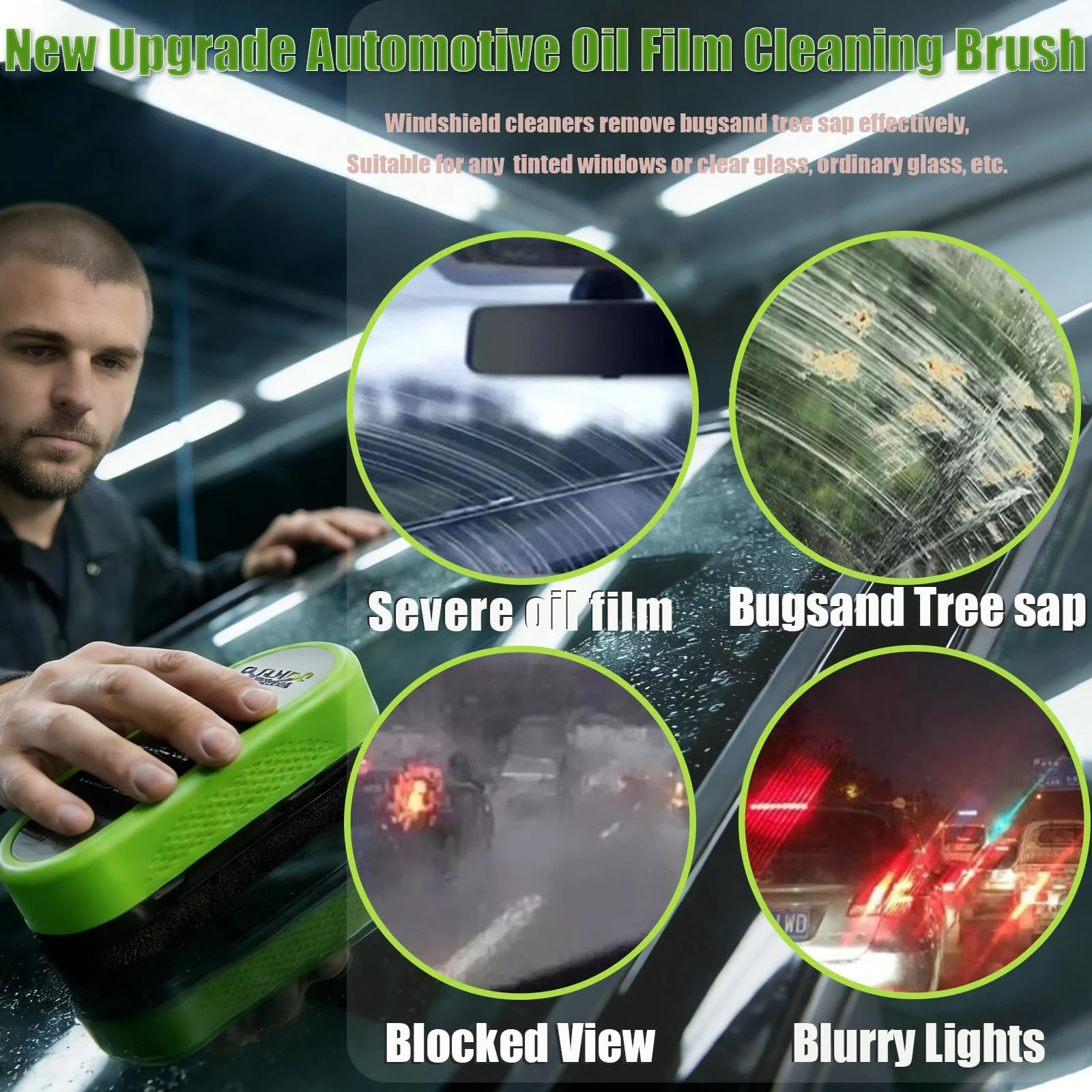 KENDINIX 2 Set Clear Vision Windshield Cleaner,Clear Vision Glass Cleaner product photo, view 7 of 7