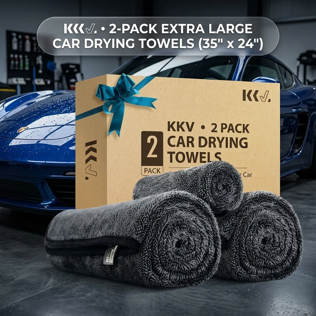KKV 2-Pack Microfiber Towels (35"x 24") Extra Large Ultra Absorbent Drying Towel for Cars and Trucks, Without Streaks, Scratc product photo