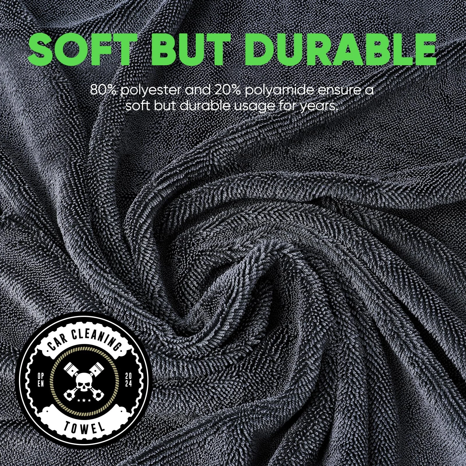 KKV 2-Pack Microfiber Towels (35"x 24") Extra Large Ultra Absorbent Drying Towel for Cars and Trucks, Without Streaks, Scratc product photo, view 6 of 7