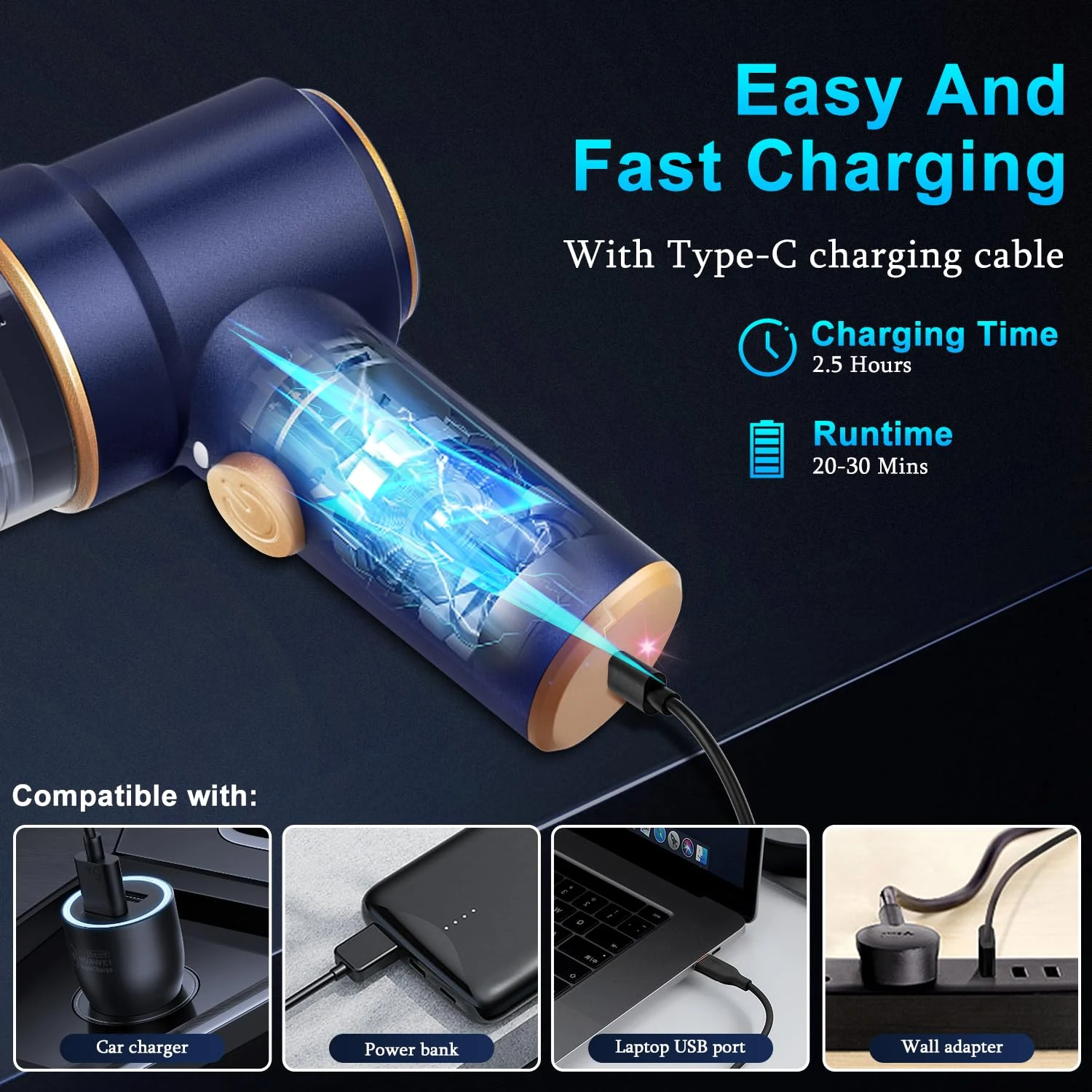 KMM Handheld Car Vacuum Cleaner, Hand Held Vacuum Cleaner and Air Duster product photo, view 5 of 8
