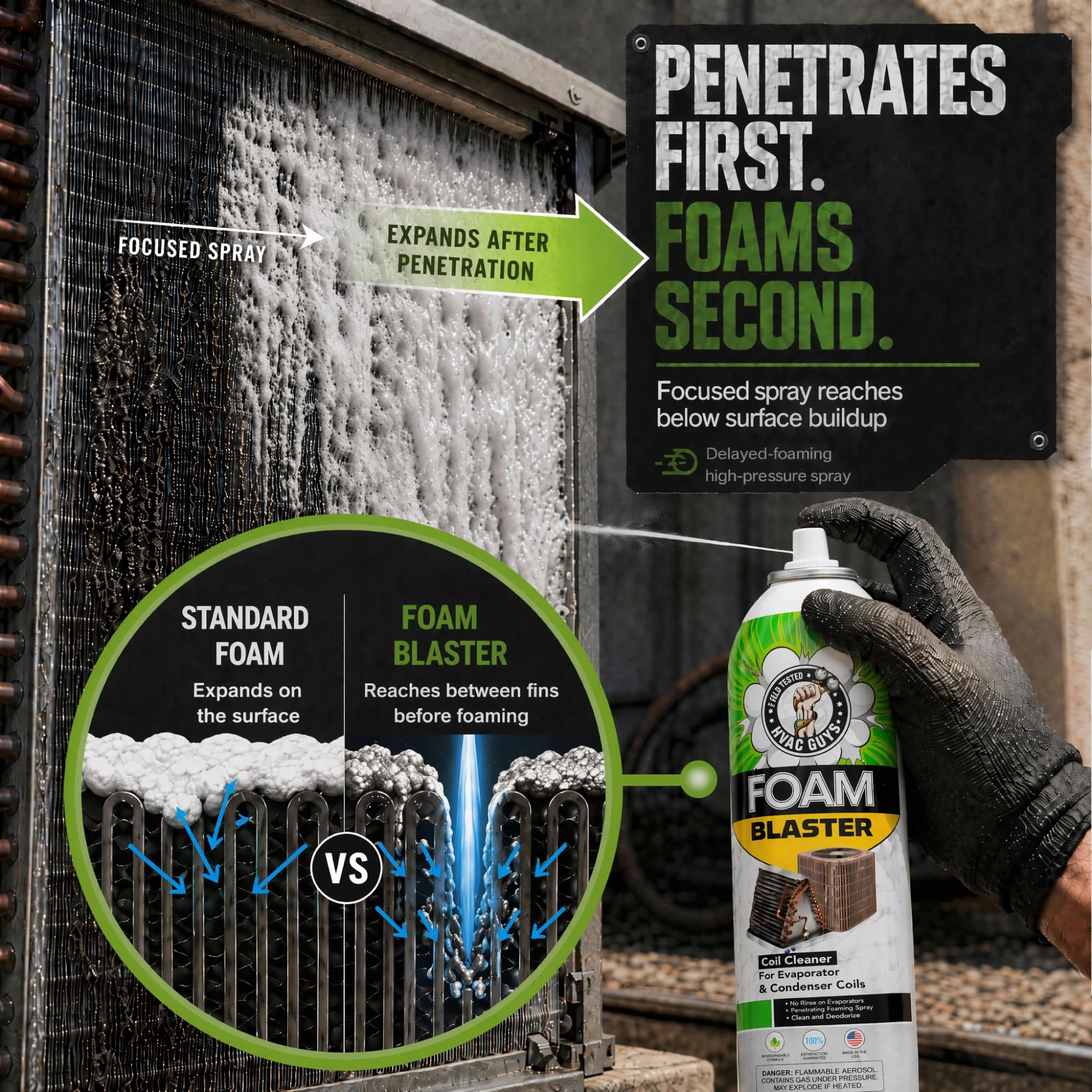 Leak Saver Foam Blaster AC Coil Cleaner Foam Spray product photo, view 3 of 7
