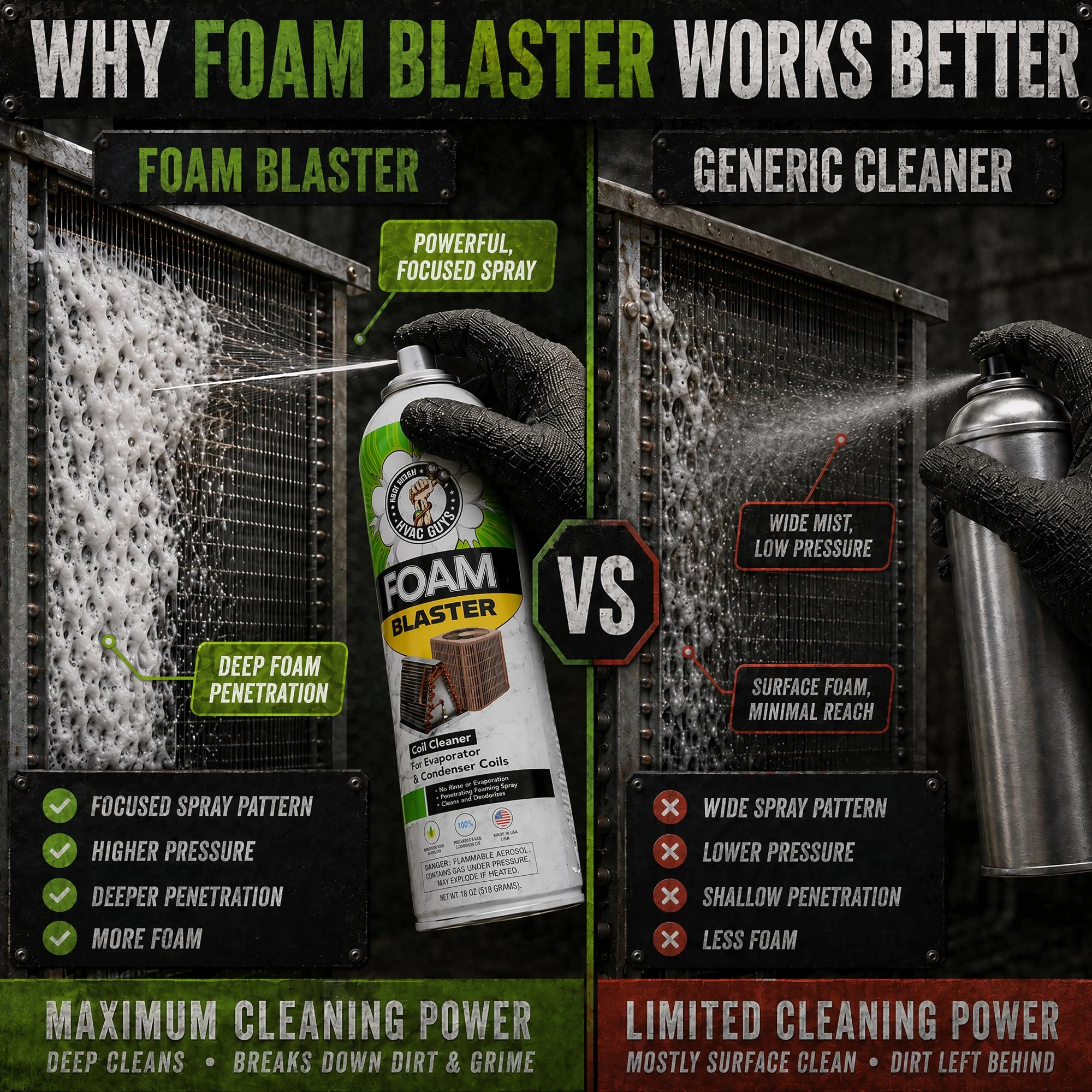 Leak Saver Foam Blaster AC Coil Cleaner Foam Spray product photo, view 4 of 7