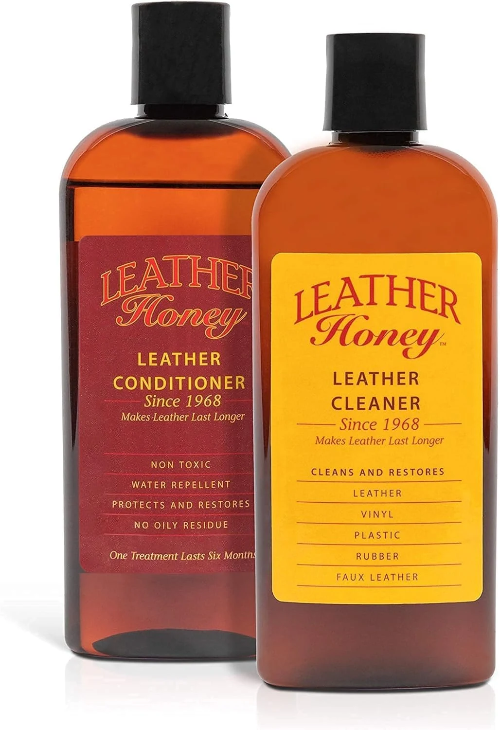 Leather Honey Complete Leather Care Kit Including 8 oz Cleaner and 8 oz Conditioner for use on Leather Apparel, Furniture, Au product photo, view 2 of 7