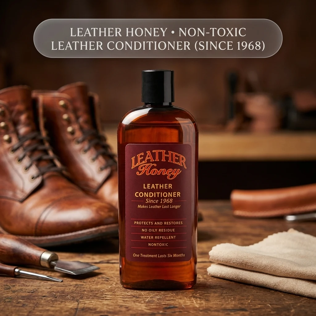 Leather Honey Leather Conditioner – Non-Toxic & Made in the USA Since 1968 product photo, view 1 of 7
