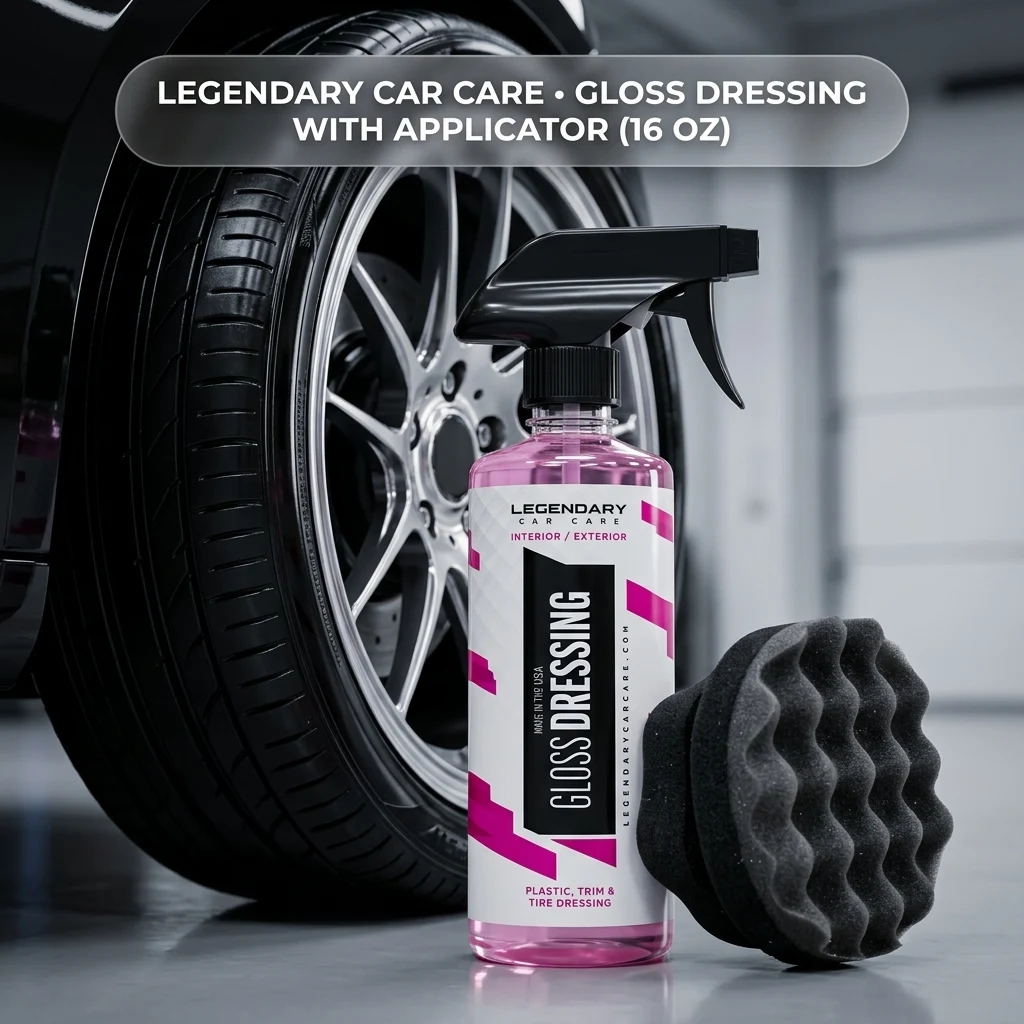 Legendary Gloss Dressing with Applicator 16oz - Tire, Trim & Vinyl Shine product photo