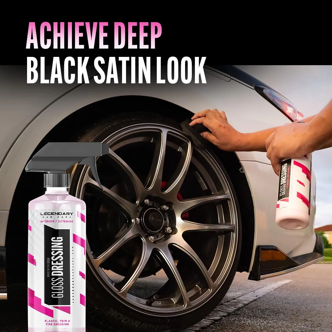 Legendary Gloss Dressing with Applicator 16oz - Tire, Trim & Vinyl Shine product photo, view 4 of 7
