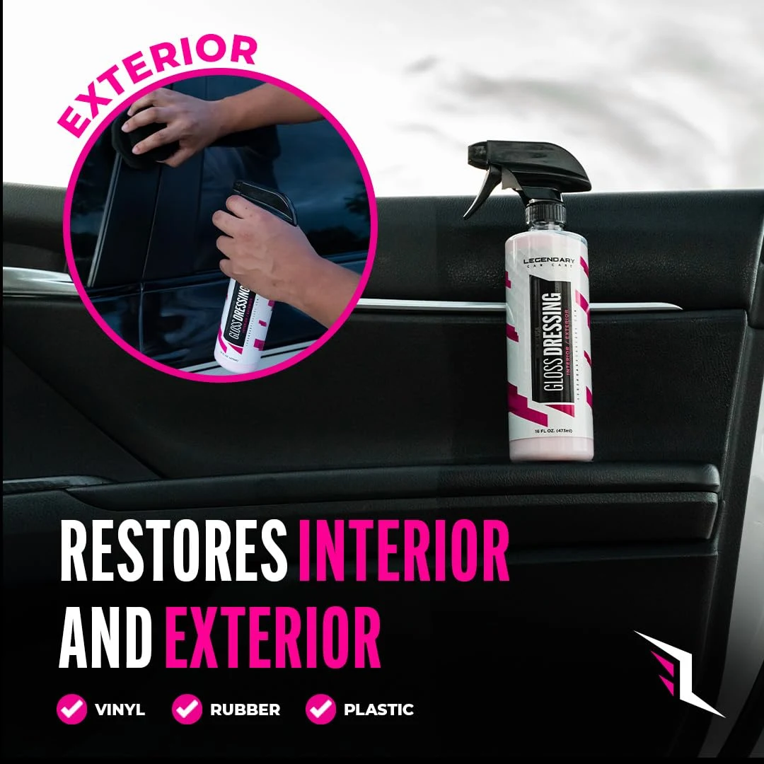 Legendary Gloss Dressing with Applicator 16oz - Tire, Trim & Vinyl Shine product photo, view 6 of 7