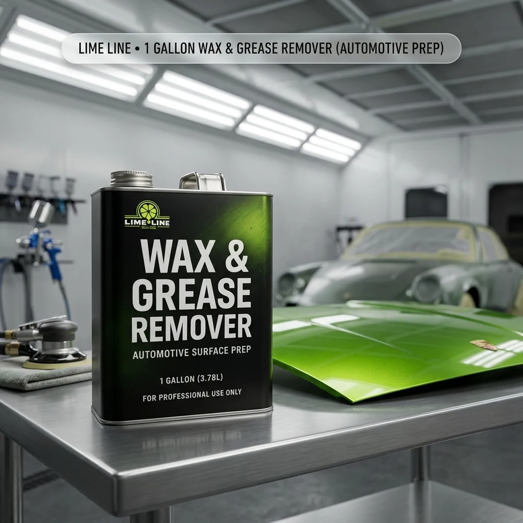 LiME LiNE Wax and Grease Remover – Multi-Surface Paint Prep Cleaner for Auto Body, Metal, Plastic, Fiberglass – Fast-Drying S product photo, view 1 of 7