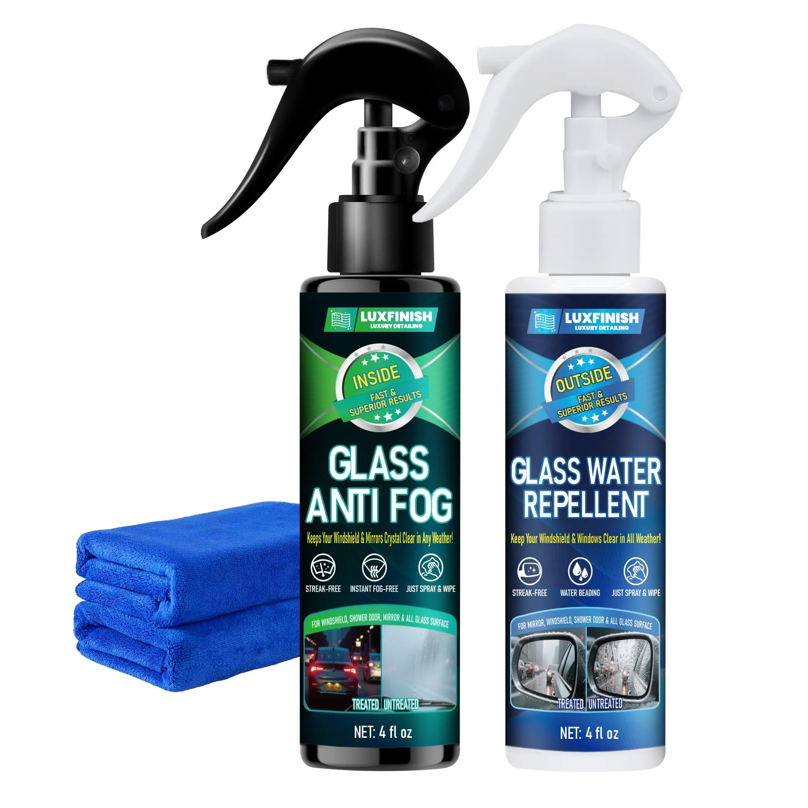 LUXFINISH Water Repellent & Anti-Fog Spray product photo, view 2 of 7