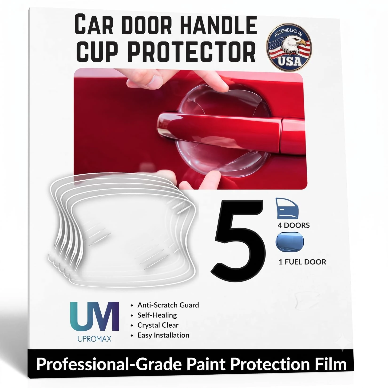[Made with 3M] Car Door Handle Cup Protector 5-Pack… product image 2 for car polish