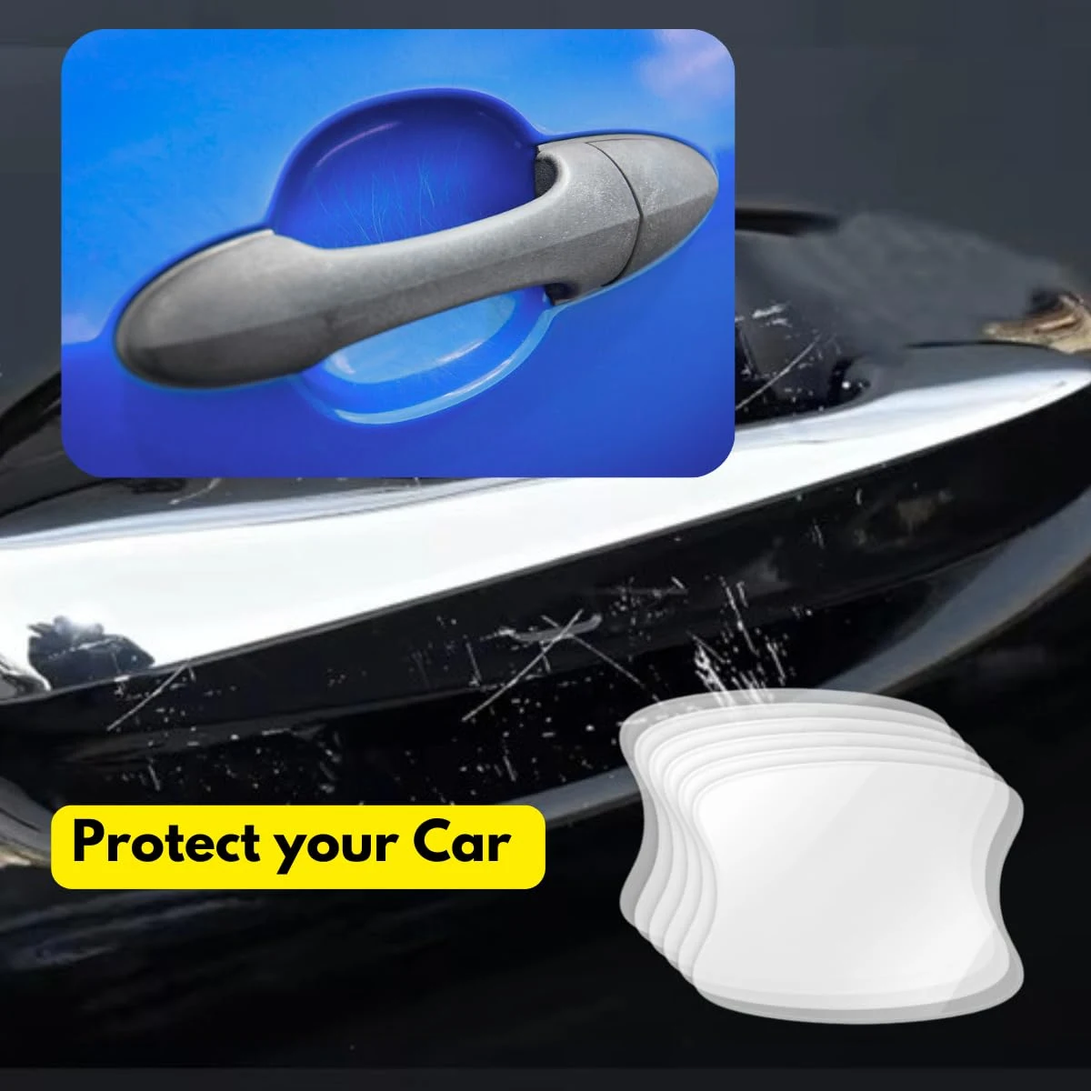 [Made with 3M] Car Door Handle Cup Protector 5-Pack… product image 4 for car polish