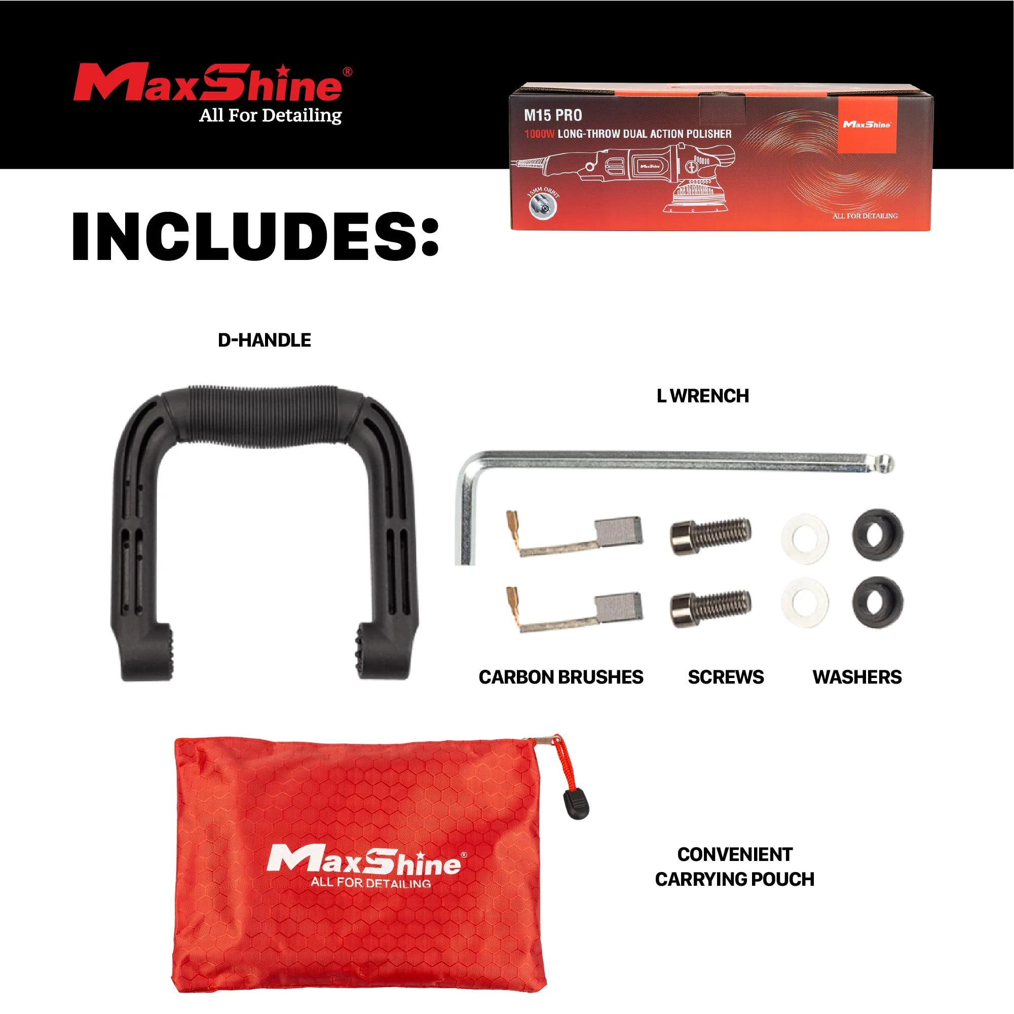 Maxshine M15 Pro Dual Action Polisher product photo, view 4 of 7