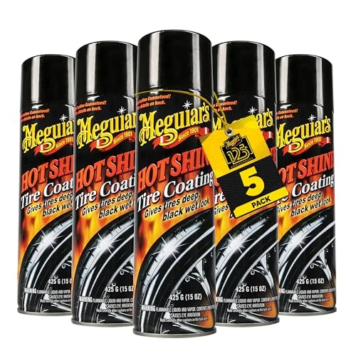 Meguiar's G13815 Hot Shine High Gloss Tire Coating, 15 Oz, 5 Pack product photo, view 2 of 4