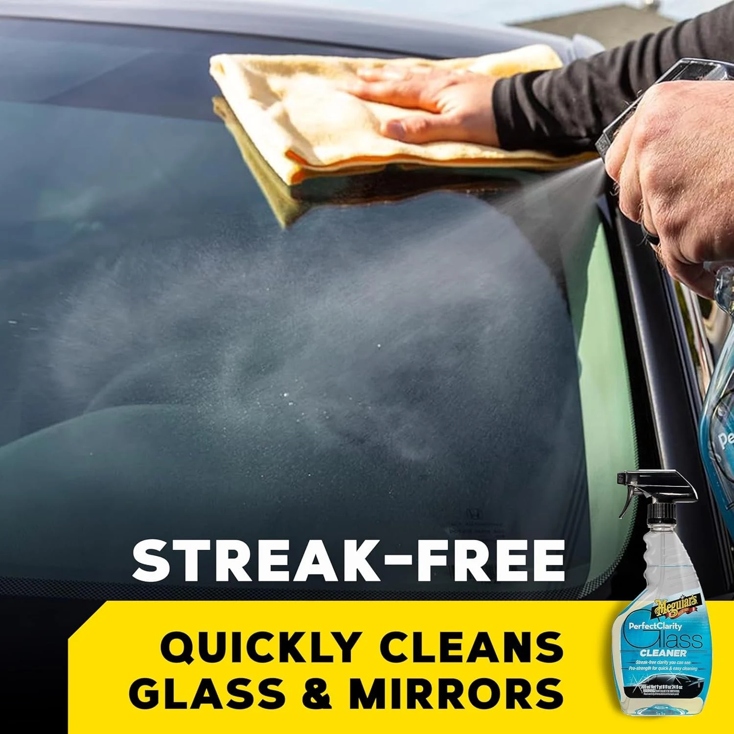 Meguiar's G8216EU Perfect Clarity Glass Cleaner 473ml. Streak free. Pro strength product photo, view 3 of 7